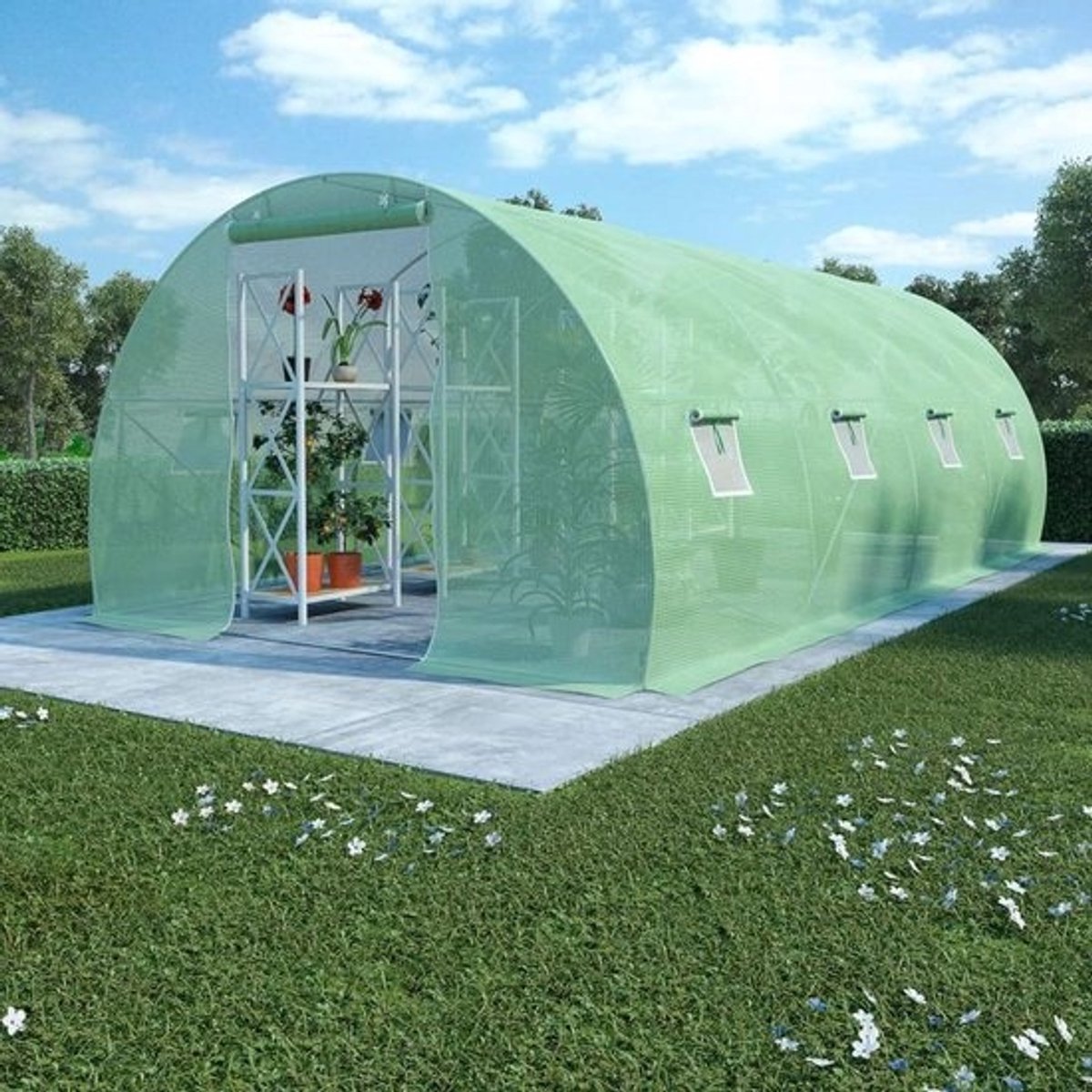 Broeikas voor planten - Kas voor tuin - Planten beschermen - Extra zwaar PE-netweefsel