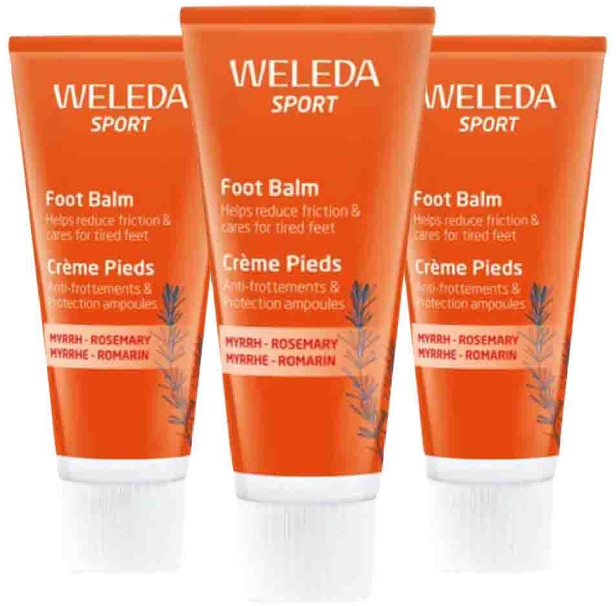 WELEDA - Sport Voetbalsem - 3 x 75 ml - Voordeelverpakking
