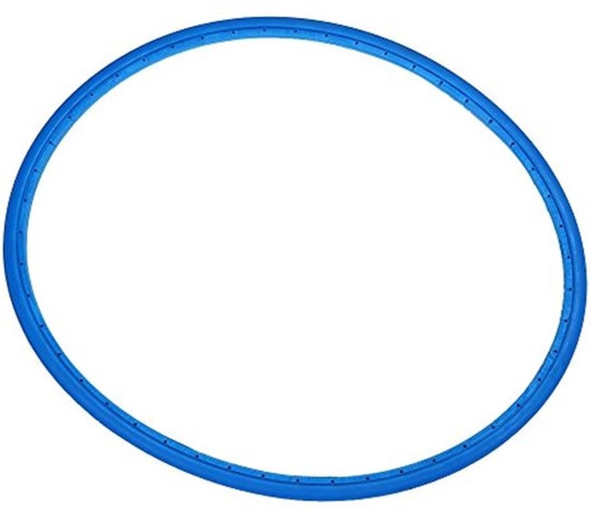 Massieve blauwe fietsbanden van 700x23c voor racefietsen en fixed gear, tubeless ontwerp voor duurzaam en lekvrij rijden op 700c wielen