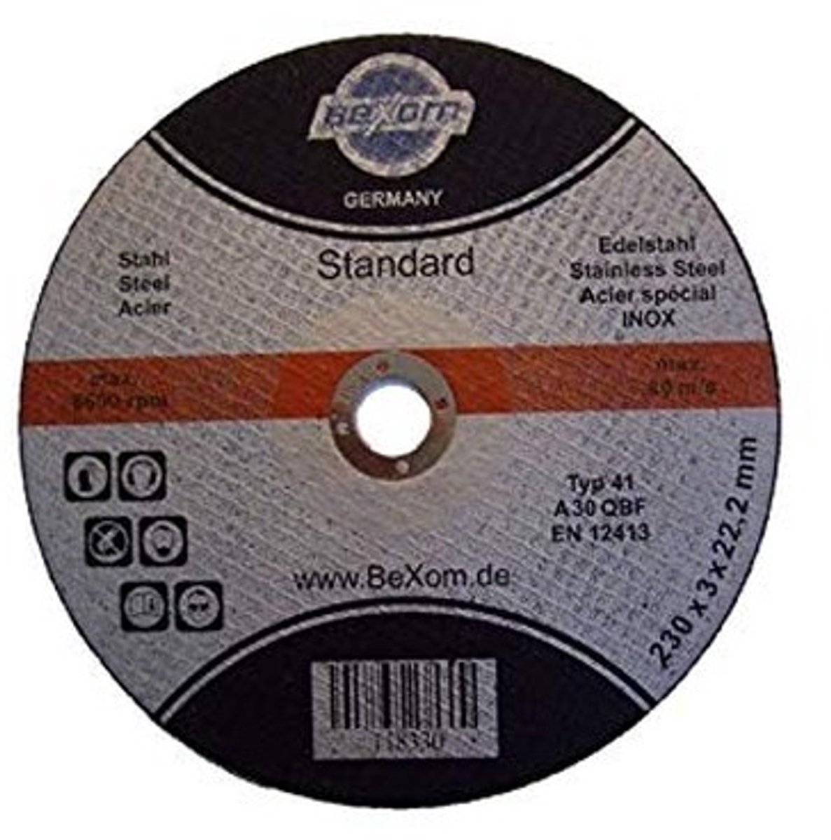 Slijpschijf 230x3 mm - 20 stuks voor metaal