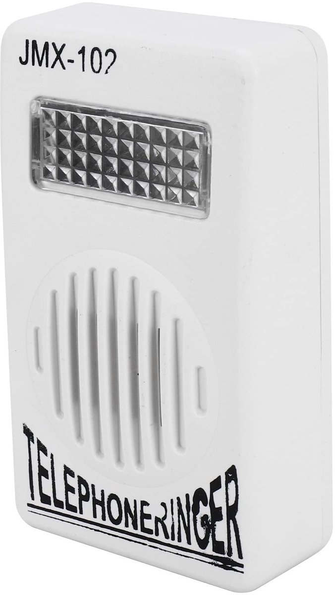RJ11 Telefoonbelversterker met Flitser - Wit