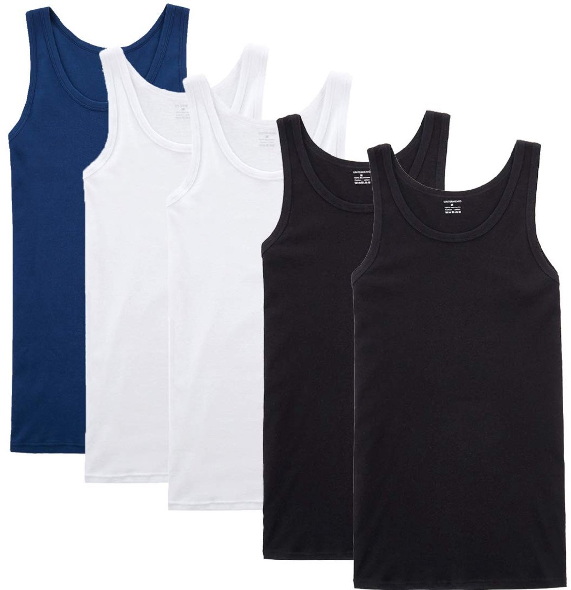 Heren Tanktop 3/5 Pack - 100% Katoen - Diverse Kleuren