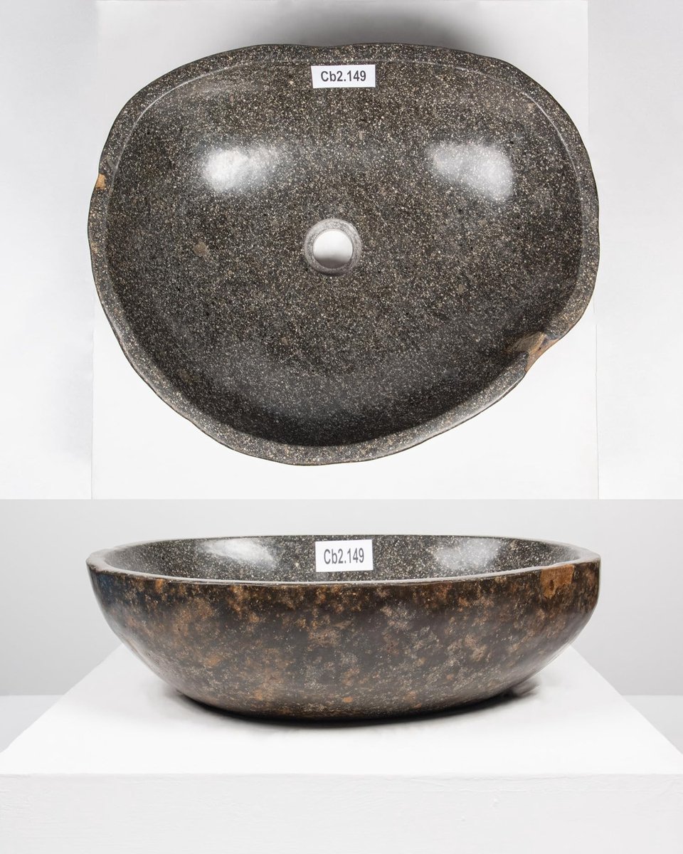 Natuurlijke Steen Wastafel - 50 cm - Gepolijst