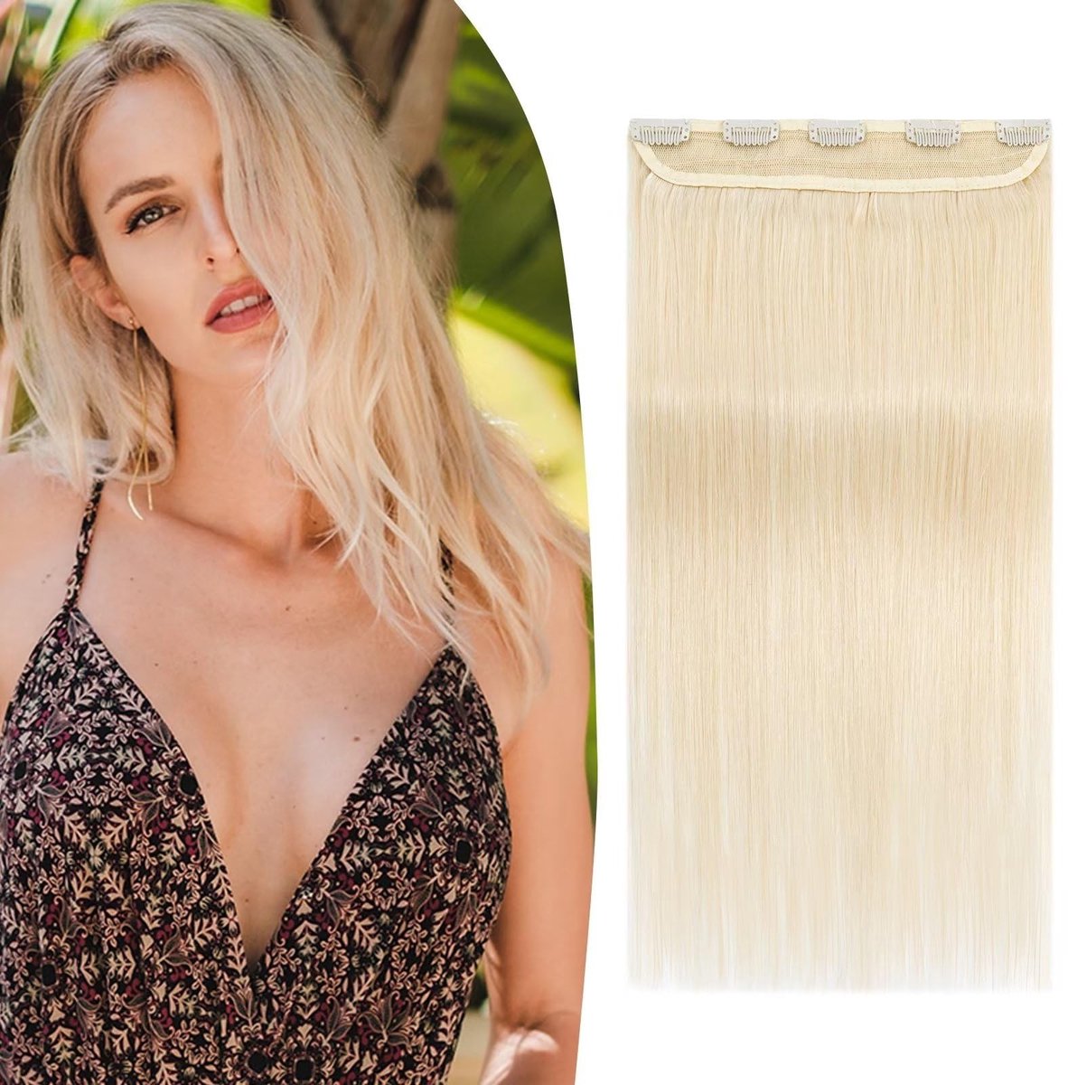Clip-In Haar Extensions - 100% Remy Haar - 12 Inch Blond