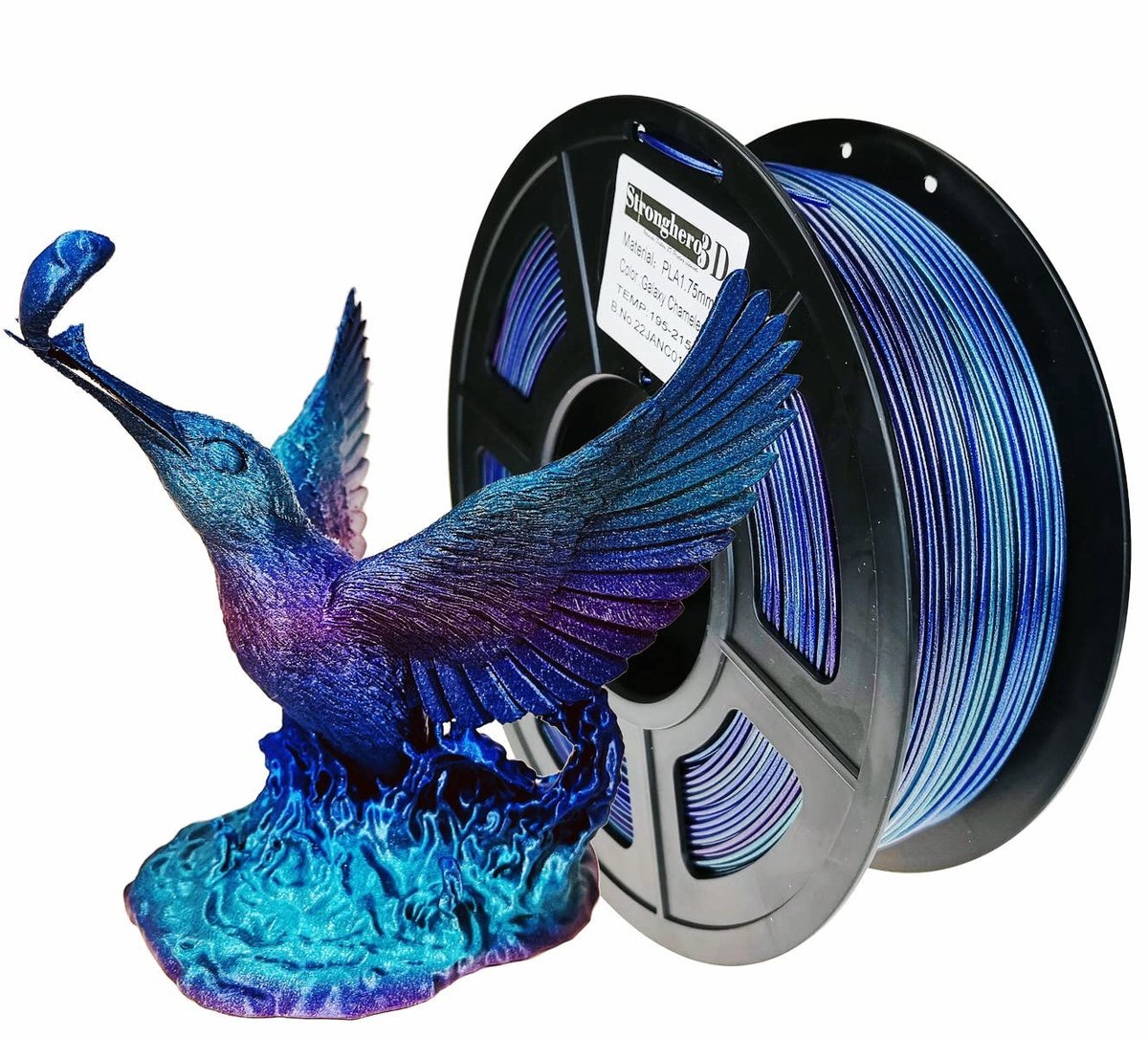 3D printer filament - 1,75mm multicolor Vertigo Galaxy