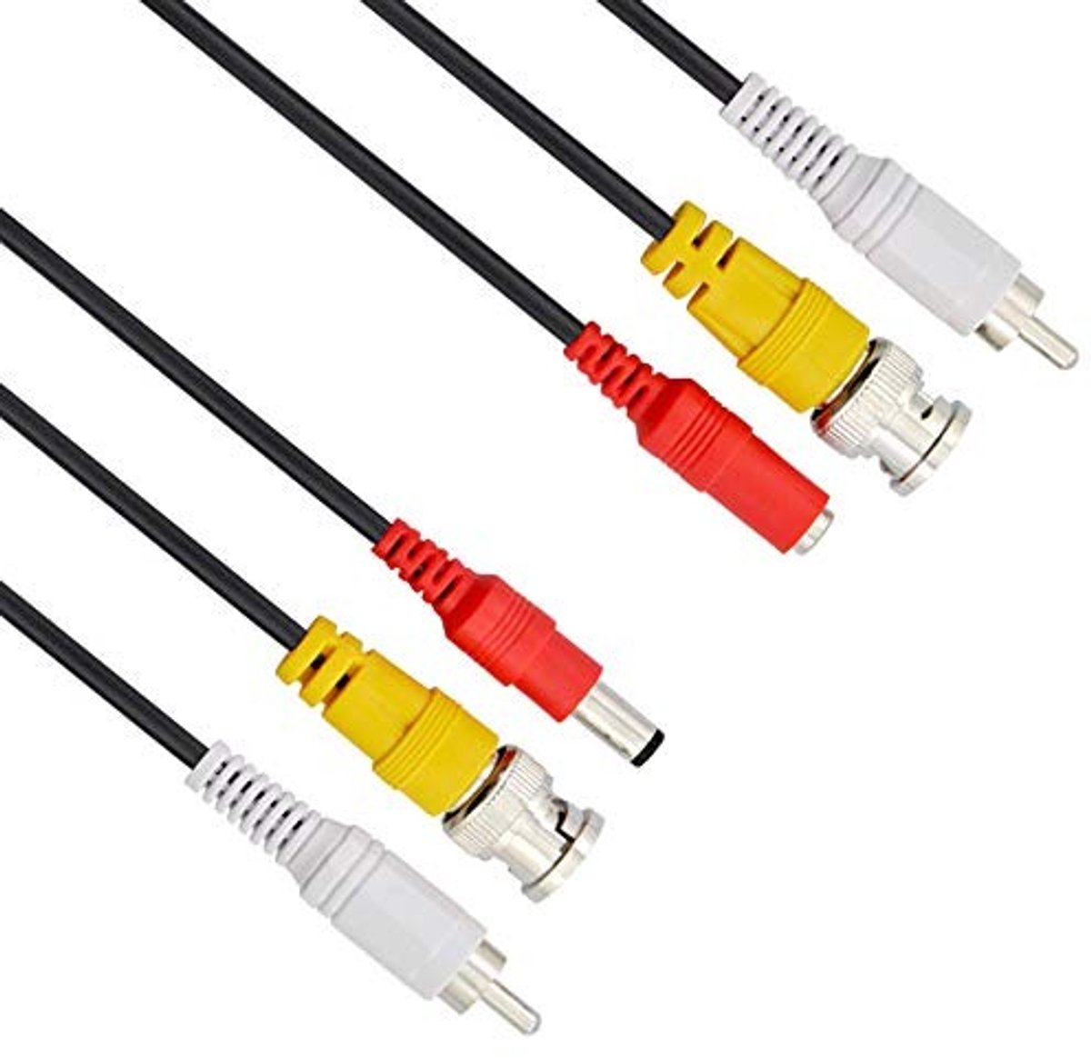 Kabel met BNC, RCA en DC - Video, audio en voeding