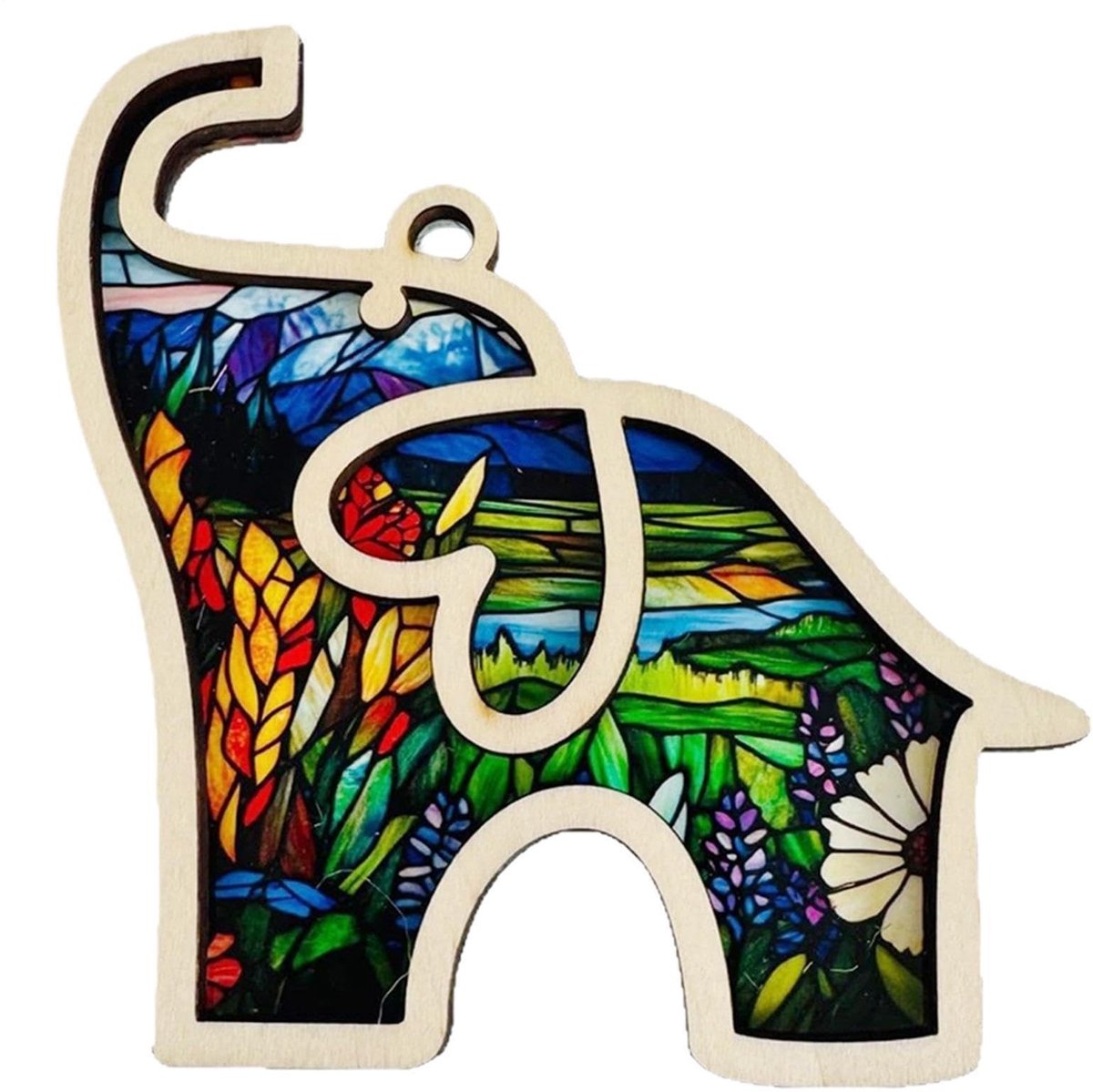 Houten Olifant Ornament - Vriendschap en Sisterhood