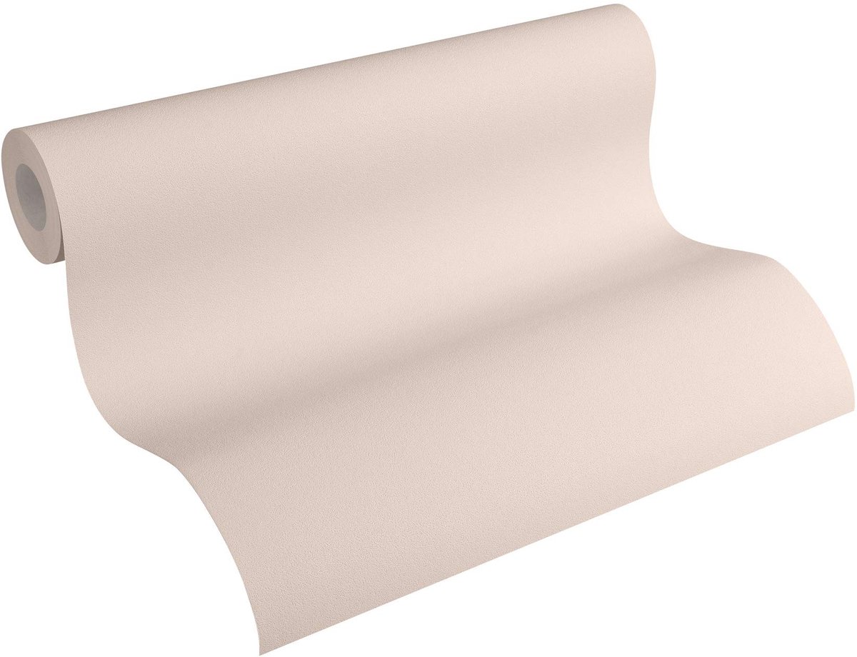 Non-woven Behang - Glad Beige 10.05 m x 0.53 m