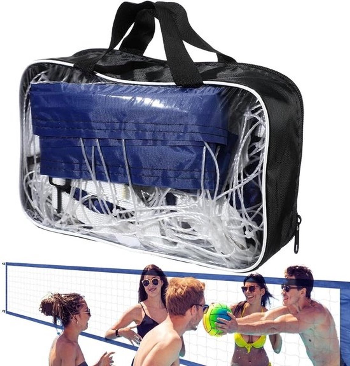 Drijvend Volleybalnet - Opblaasbaar Net - Watersport Plezier - Verstelbaar Net - 450 x 90 cm - Niet gespecificeerd