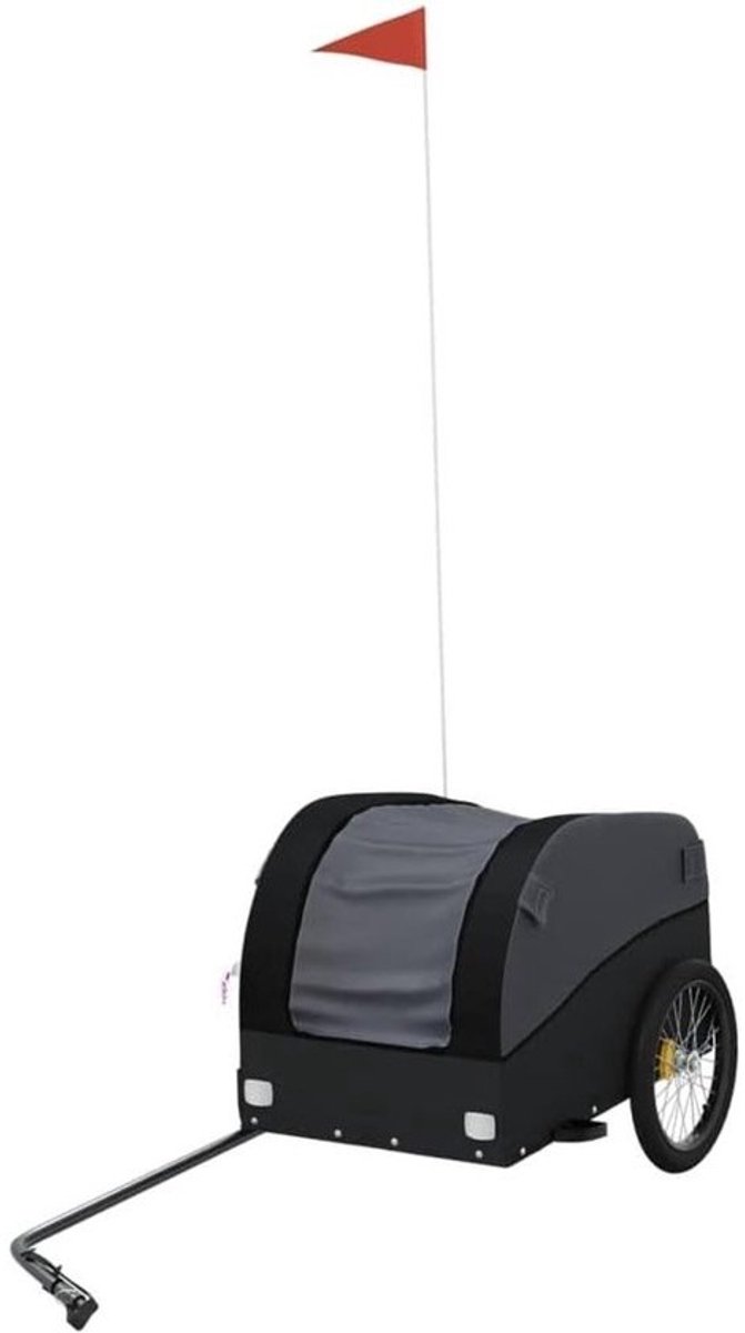 Fietskar Honden - Hondenaanhanger Transporter - Dieren Vervoeren - Robuust IJzeren Frame - 30 kg Max - Zwart
