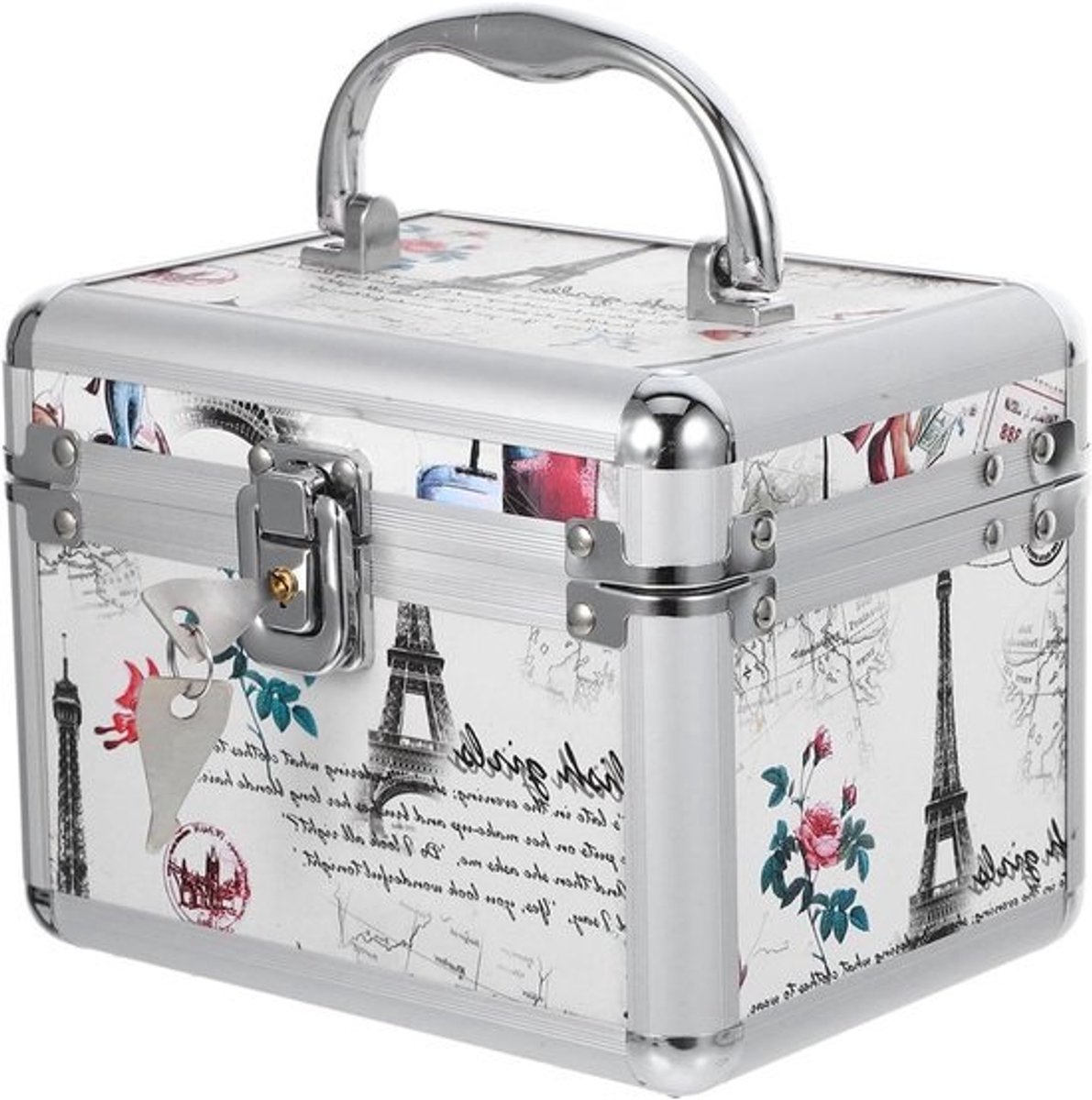 Opbergdoos Cd Dvd - Opberger Koffer - Media Opslag - Met Handvat - 17.10X13.20X13.20CM - Multicolor