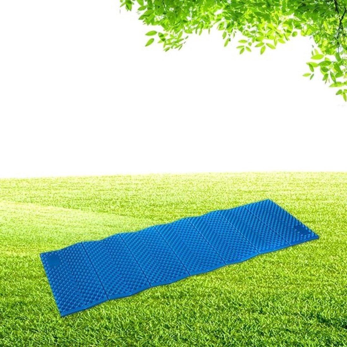 Opvouwbare Slaapmat - Campingmat Picknickmat - Outdoor Kamperen - Warmte Reflecterend Ontwerp - 190x57x2 cm - Blauw