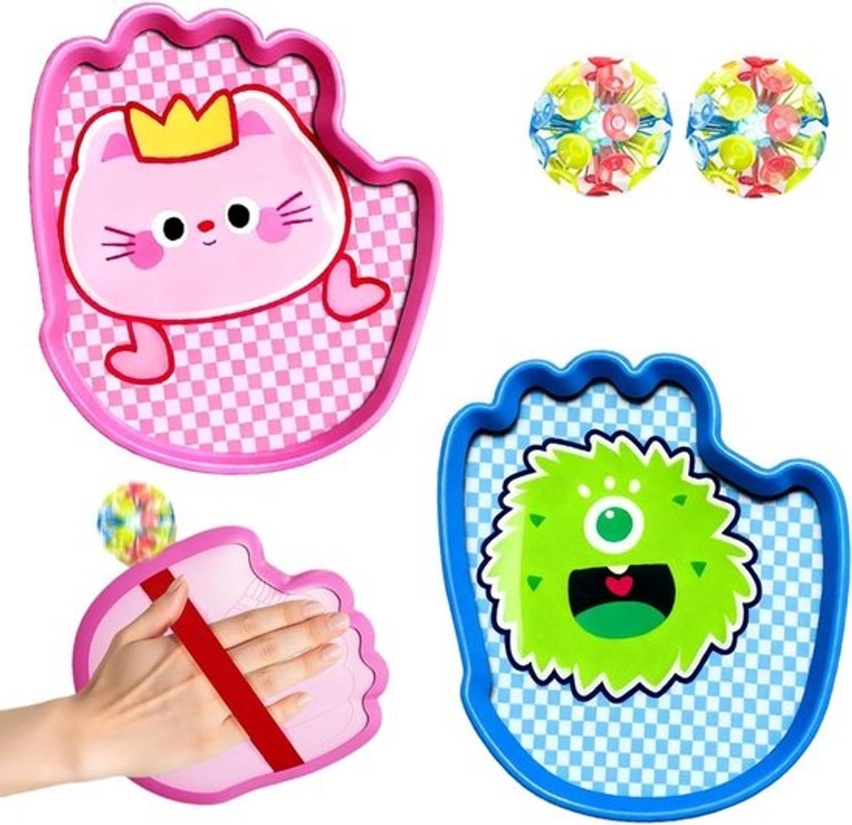 Gooi En Vang Bal Set - Vangbal Spel - Buitenspel - Verbeterde Veiligheidsfunctie - 40 x 20 x 5 cm