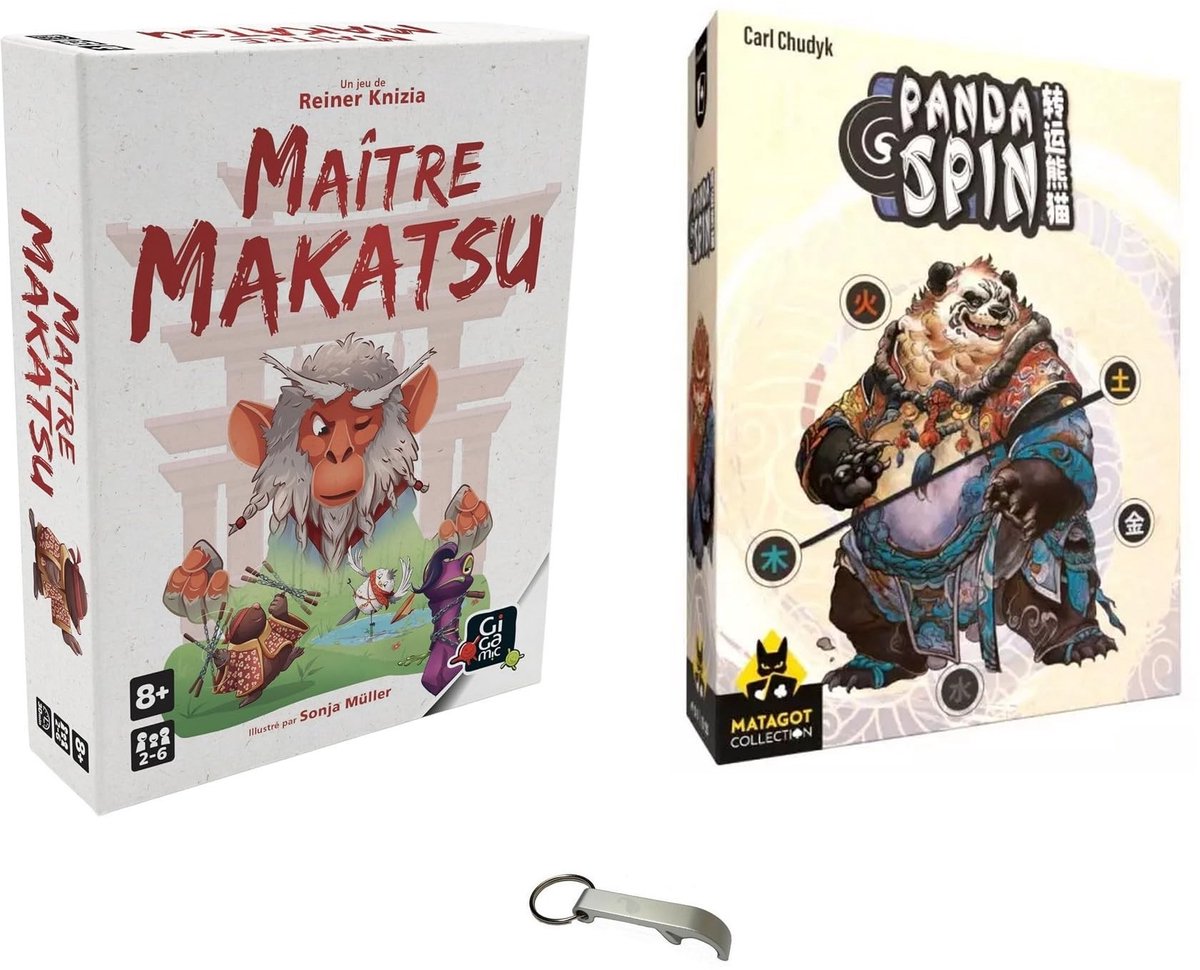 Panda Spin Kaartspel + Meester Makatsu - Voor 2 tot 5 Spelers