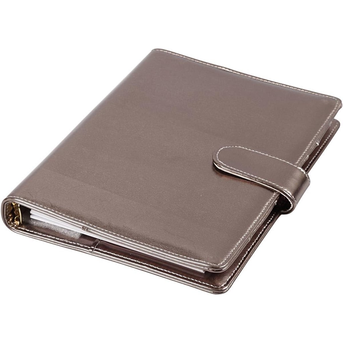 Planner/Bulletjournal - Donkergrijs metallic - 19x23,5x4 cm