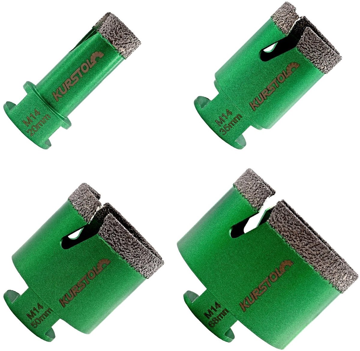 Diamant Boorbitset - 4 Stuks voor Tegels en Graniet