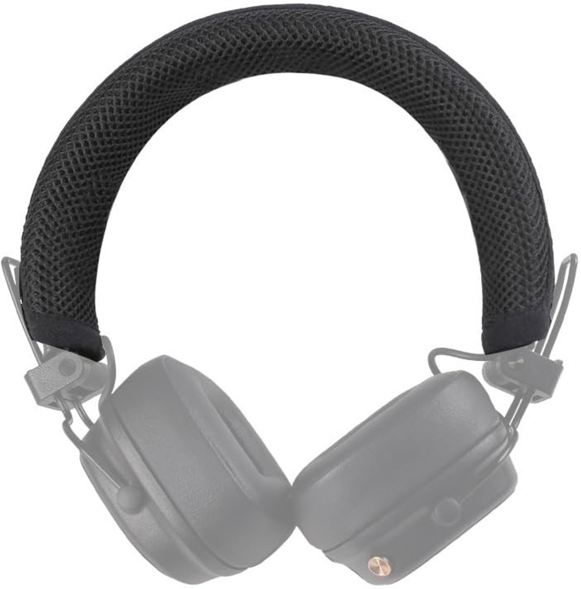 Hoofdband Beschermhoes voor Hoofdtelefoon - Zacht Stof Zwart