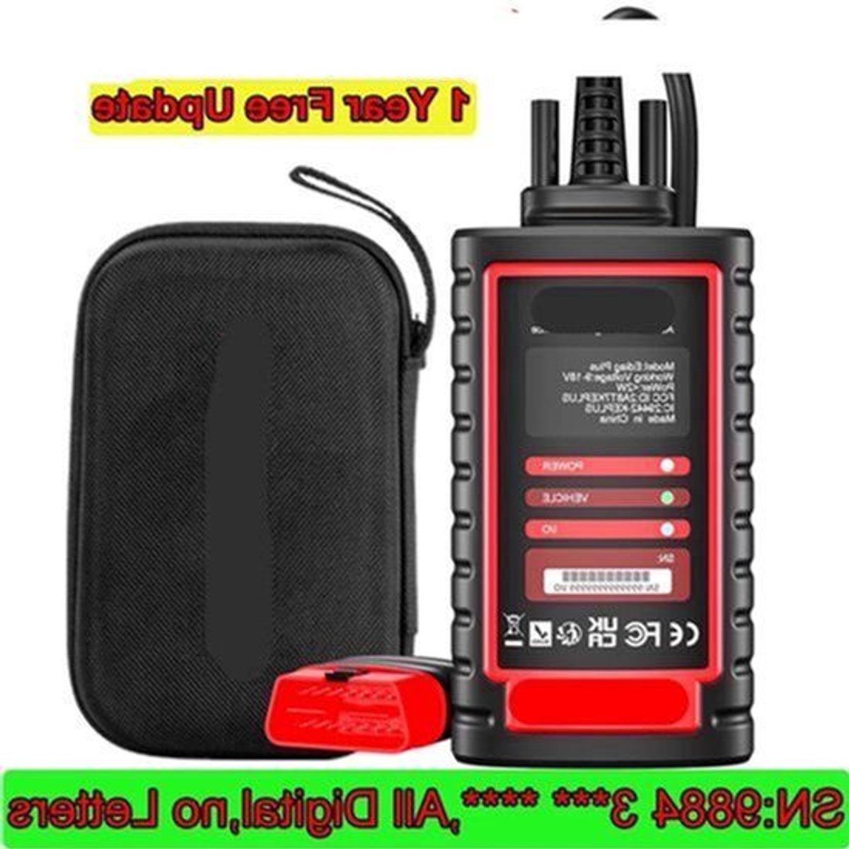 Ediag Plus OBD2 Scanner – Auto Diagnosetool – Foutcodelezer – ECU Coder – Bluetooth Diagnostiek – Volledige Systeemdiagnose – CAN-FD Ondersteuning