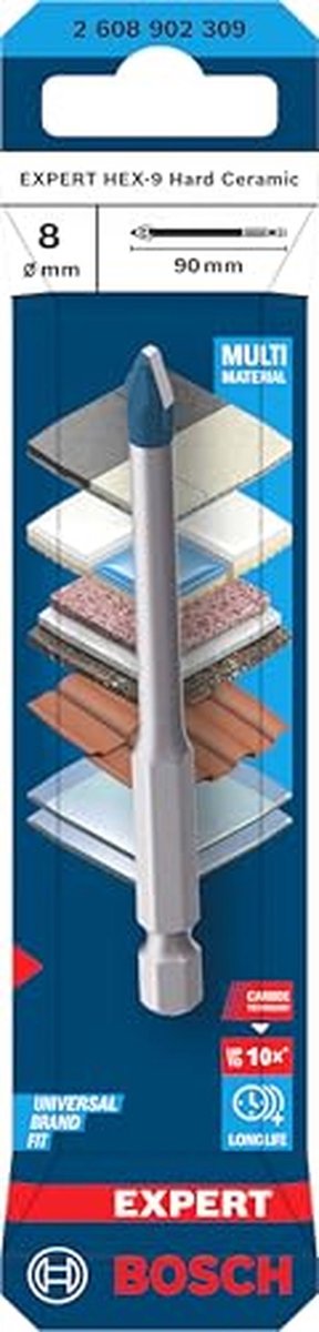 Keramische boor - Ø 8 mm - Voor tegels