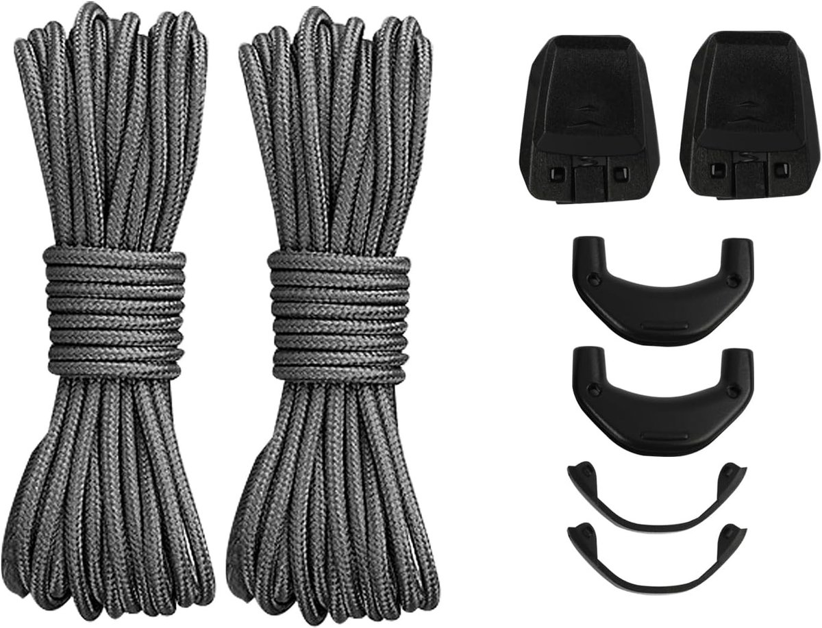 Vervangende veters voor skischoenen, dunne 1.5 mm veterset met snelle sluiting, ideaal voor sport en outdoor activiteiten, comfortabele en duurzame veters voor actieve levensstijl