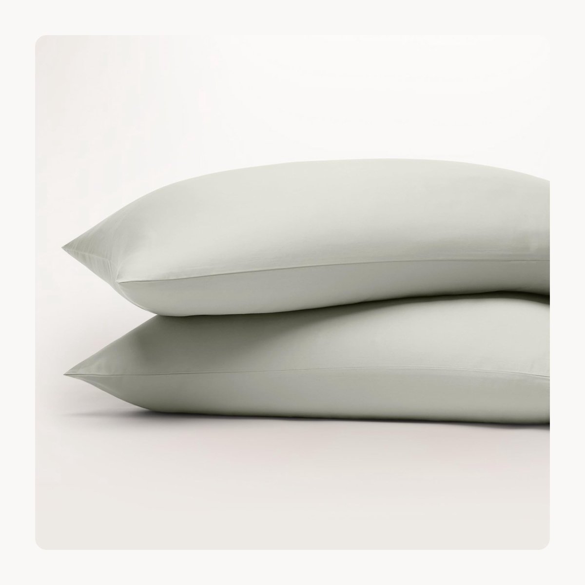 Set van 2 Kussenslopen 70 x 40 cm - Groen - 100% Organisch Katoen