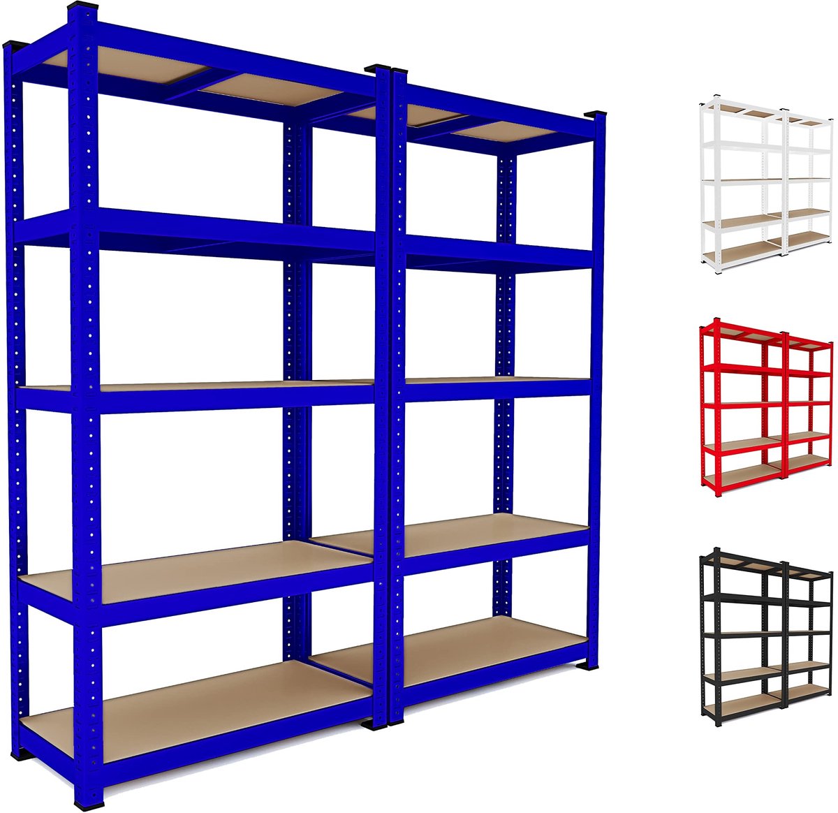 Garagerek met 5 planken - Hoog draagvermogen 875 kg