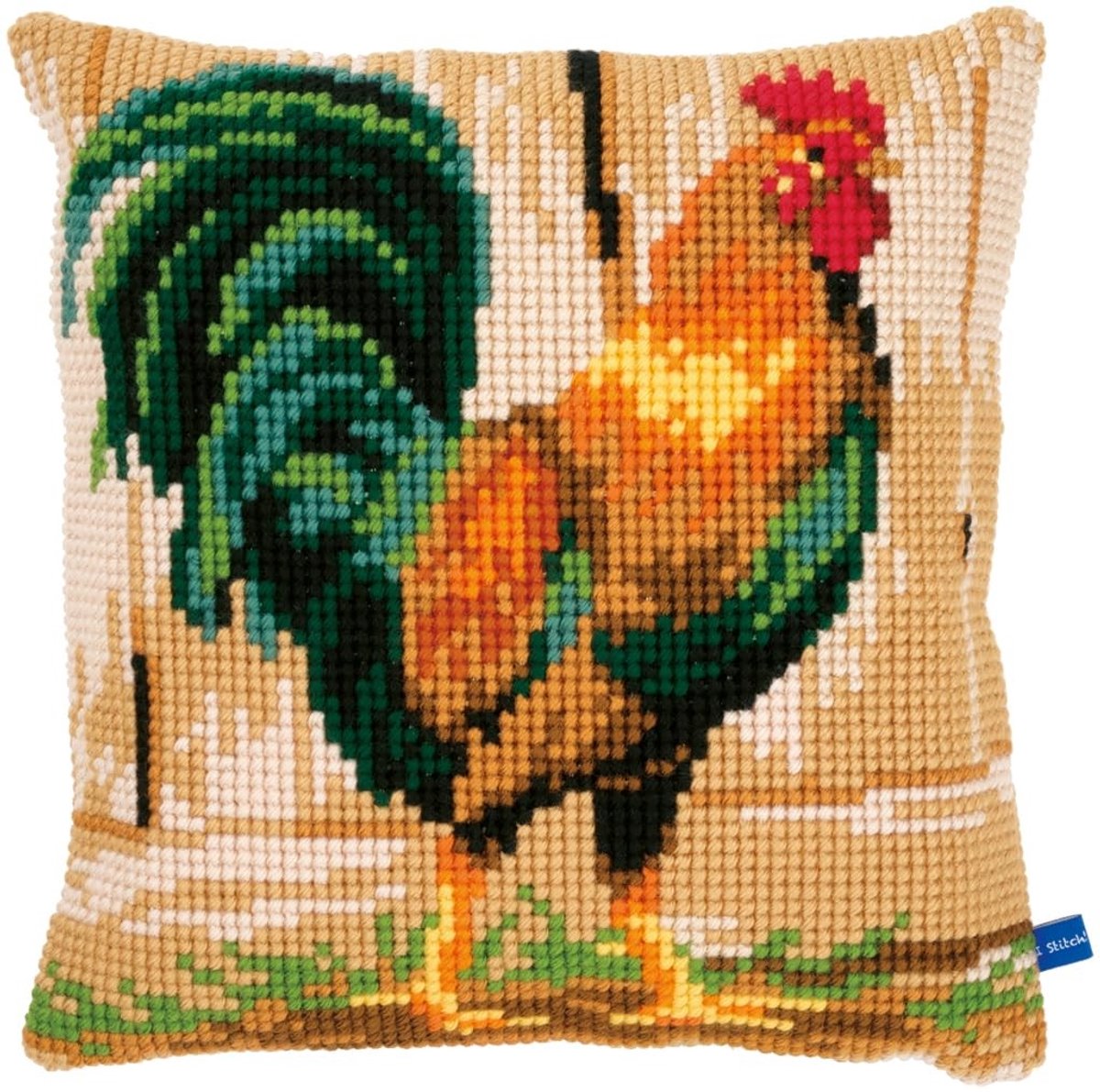 Borduurset kussen - Voorgevormd kruissteek - 40x40 cm