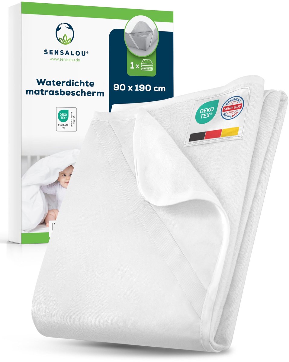 Waterproof Mattress Protector 90x190 cm - Wasbaar tot 95 °C