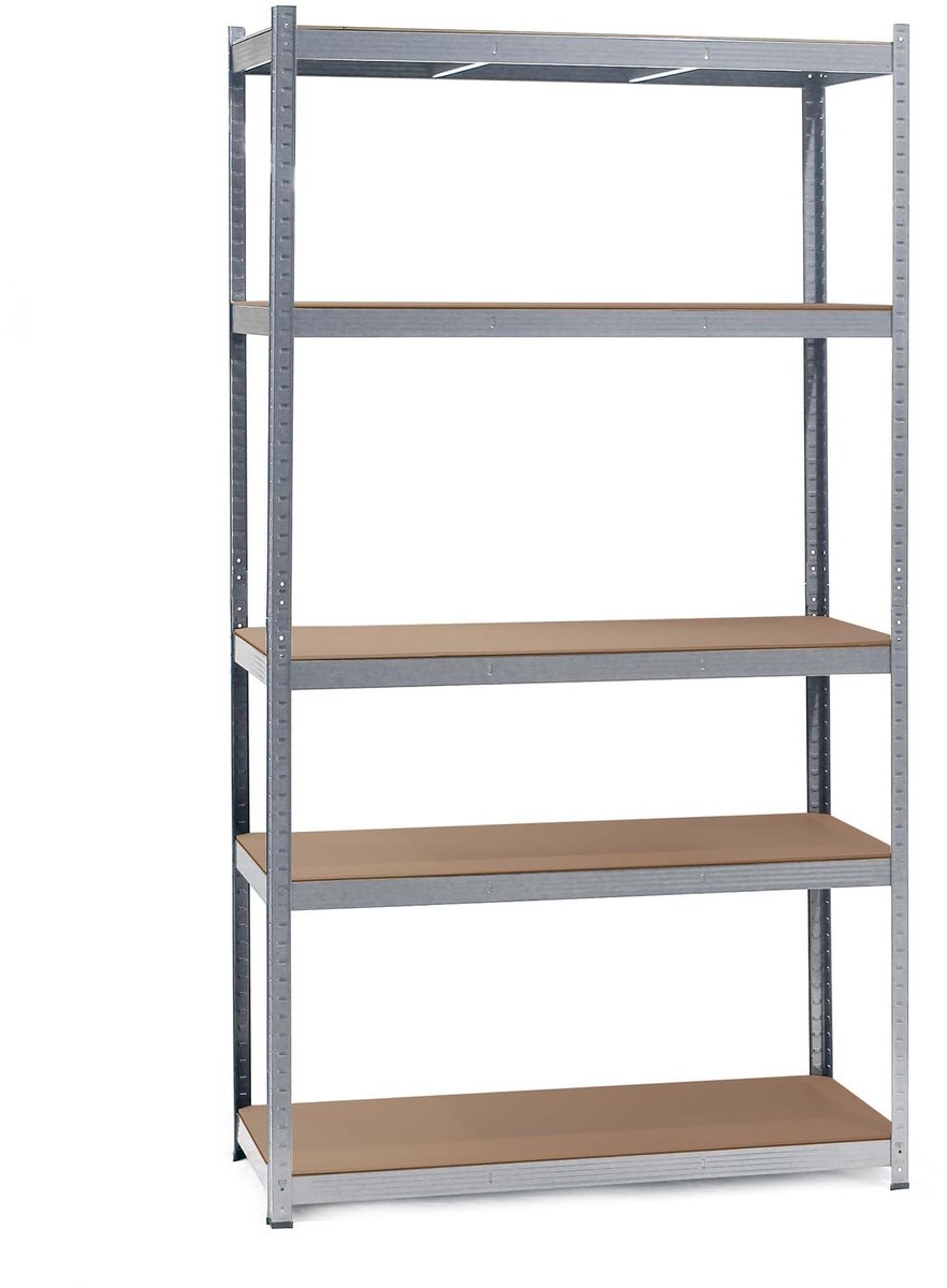 Gietijzeren Magazijn Rek - 100 x 60 x 200 cm - 5 Planken