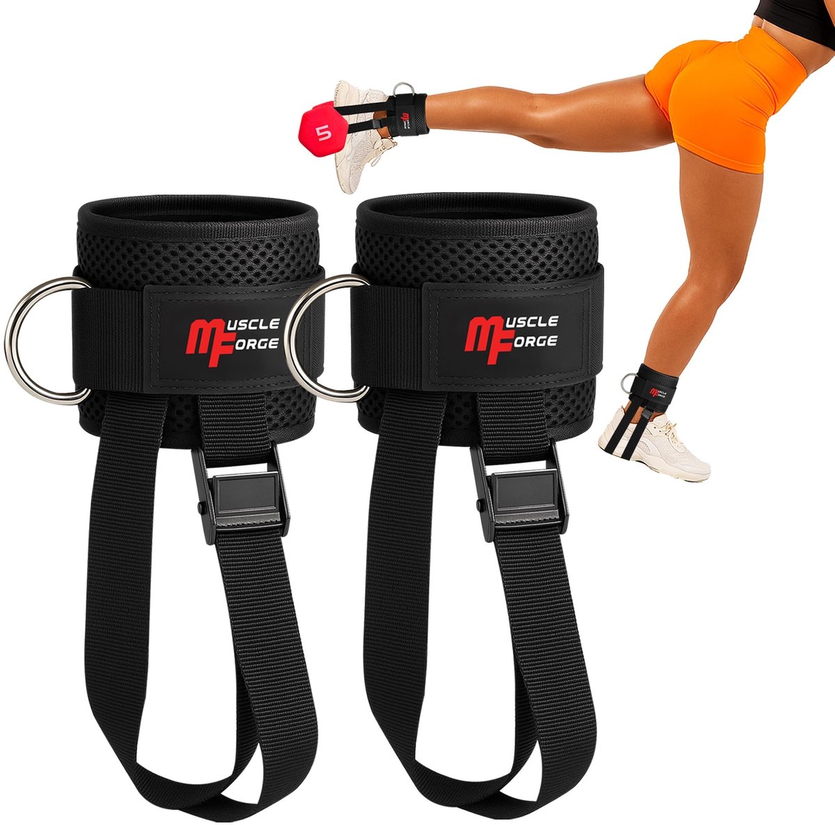 Dumbbell Voetband met Metalen Gespen - Voor Onderlichaam Training