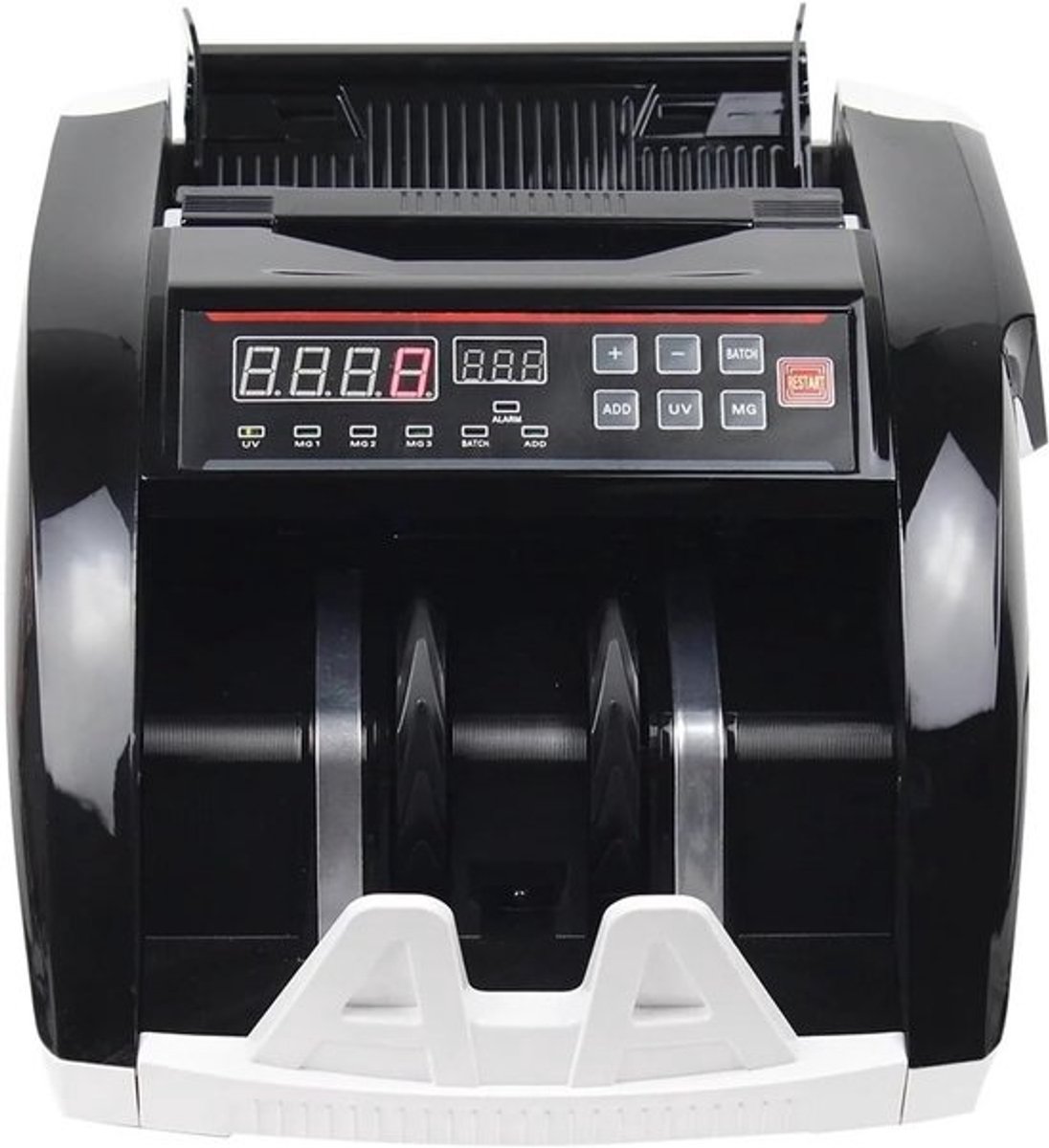 Biljet- en munttelmachine - Valutadetector Sorteerder - Geld Snel Tellen - Valsgelddetectie - 1000 Stuks/Min - Zwart