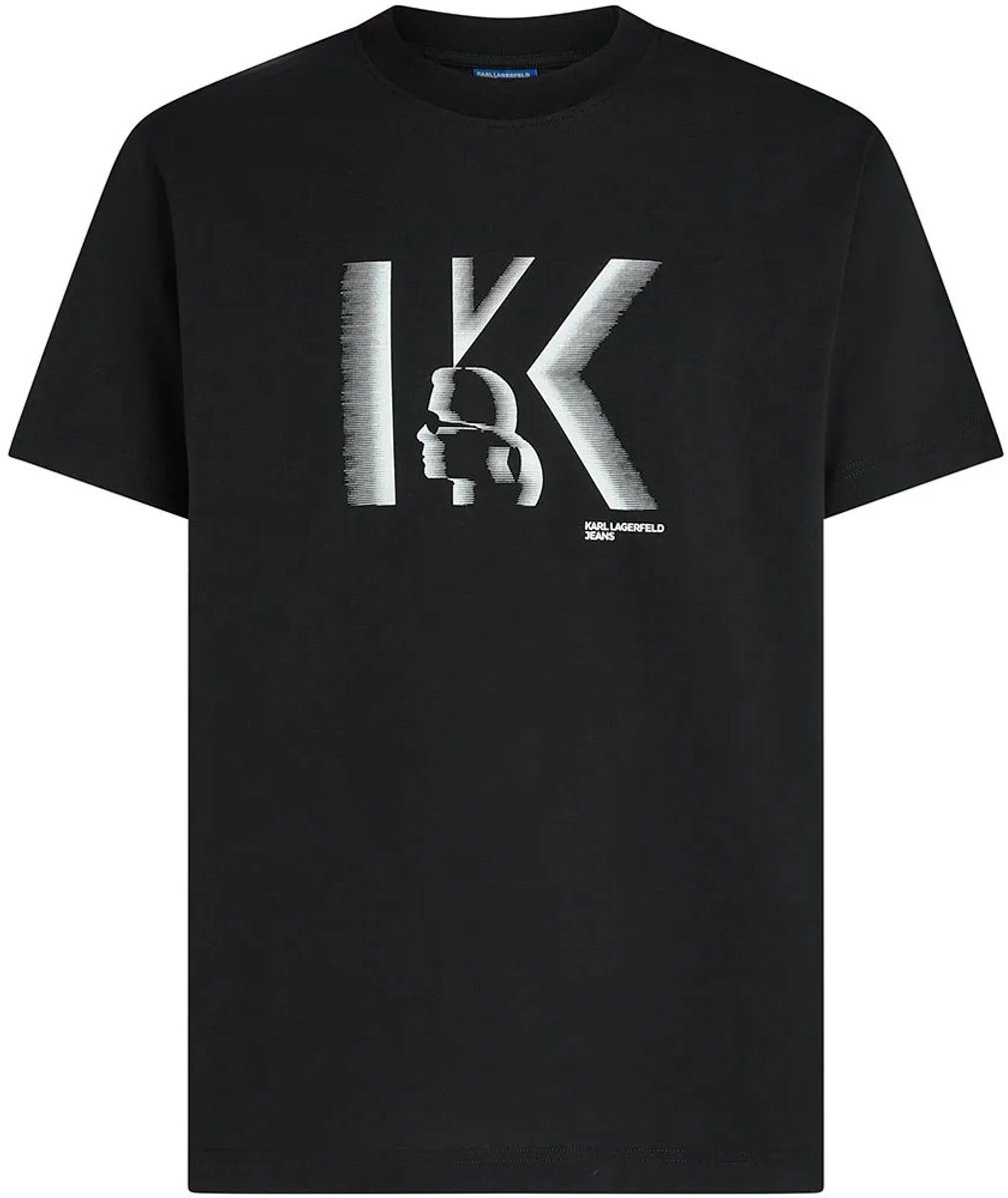 Karl Lagerfeld Jeans B4m17026 T-shirt Met Korte Mouwen Zwart XL Man