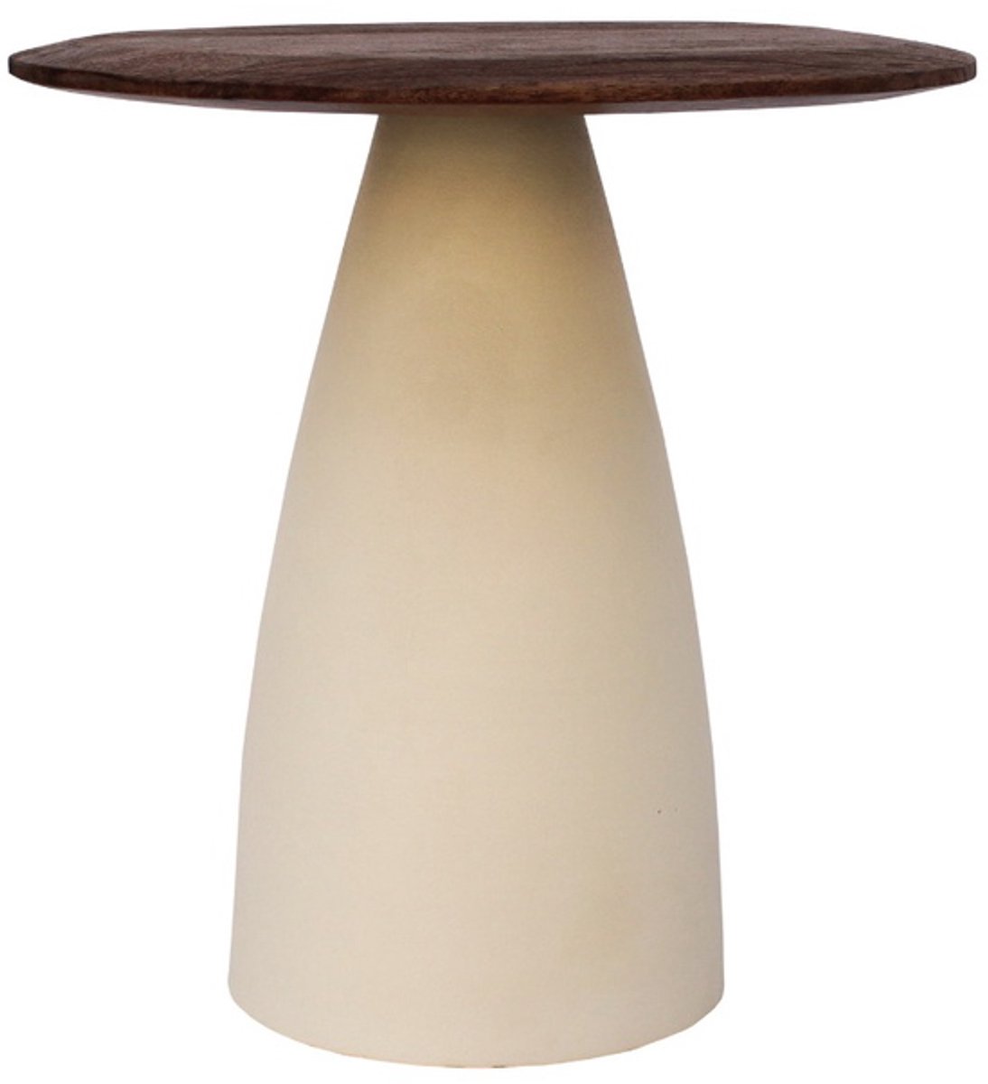Livingfurn Salontafel Marron - Ivoor Mangohout - 50x43x42cm