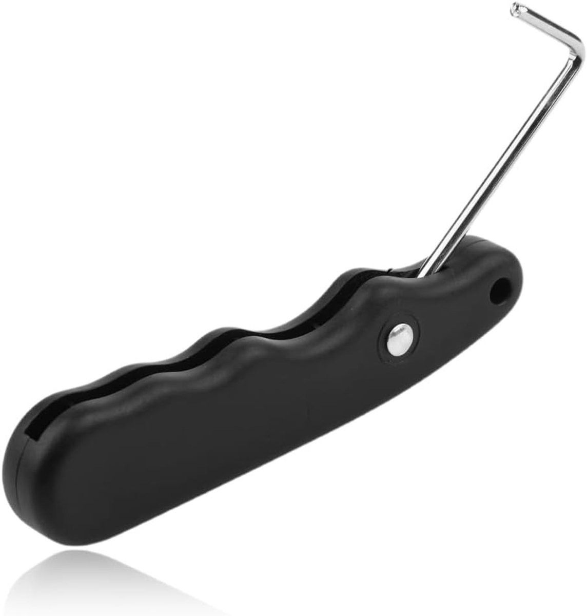 Schaatsaccessoires voor ijshockey, verstelbare veterspanner, opvouwbare veterspuller, roestvrijstalen vetersleutel voor optimale spanning en grip