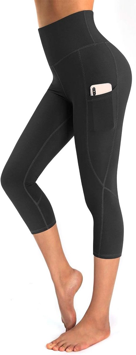Vrouwen Hoge Taille Yoga Broek met Zakken Workout Running Gym Leggings