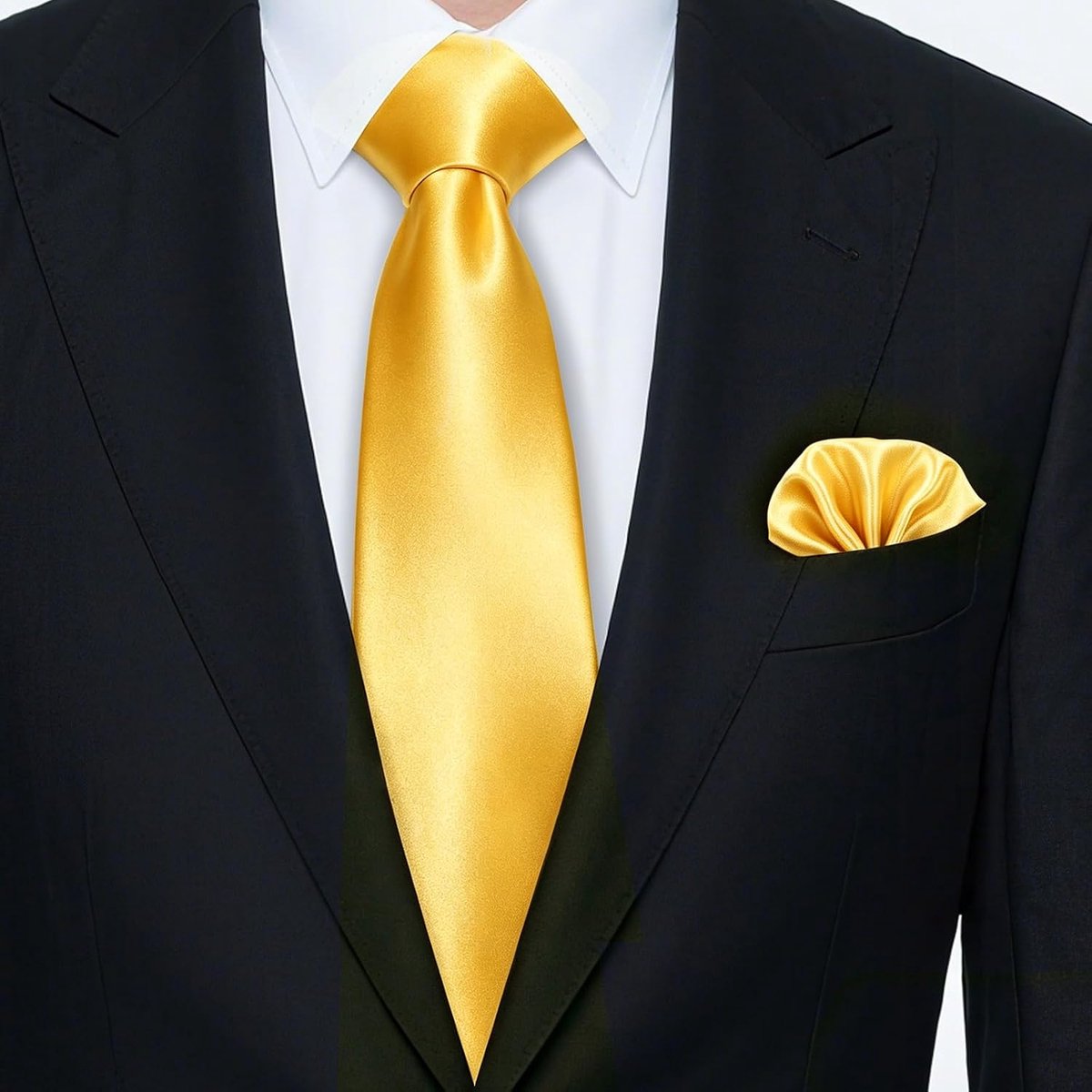8 cm effen kleur stropdas formele stropdas en pochet set (23 x 23 cm) voor UK Mannen Business Bruiloft Party Werk Tie (8cm)