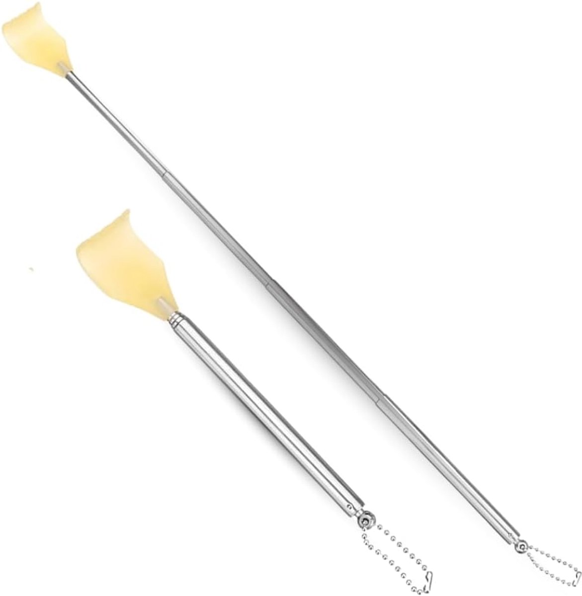 - Set met 2 uittrekbare krabpalen - draagbare massageapparaten van roestvrij staal en kunststof - uittrekbaar tot 42 cm - 2 stuks