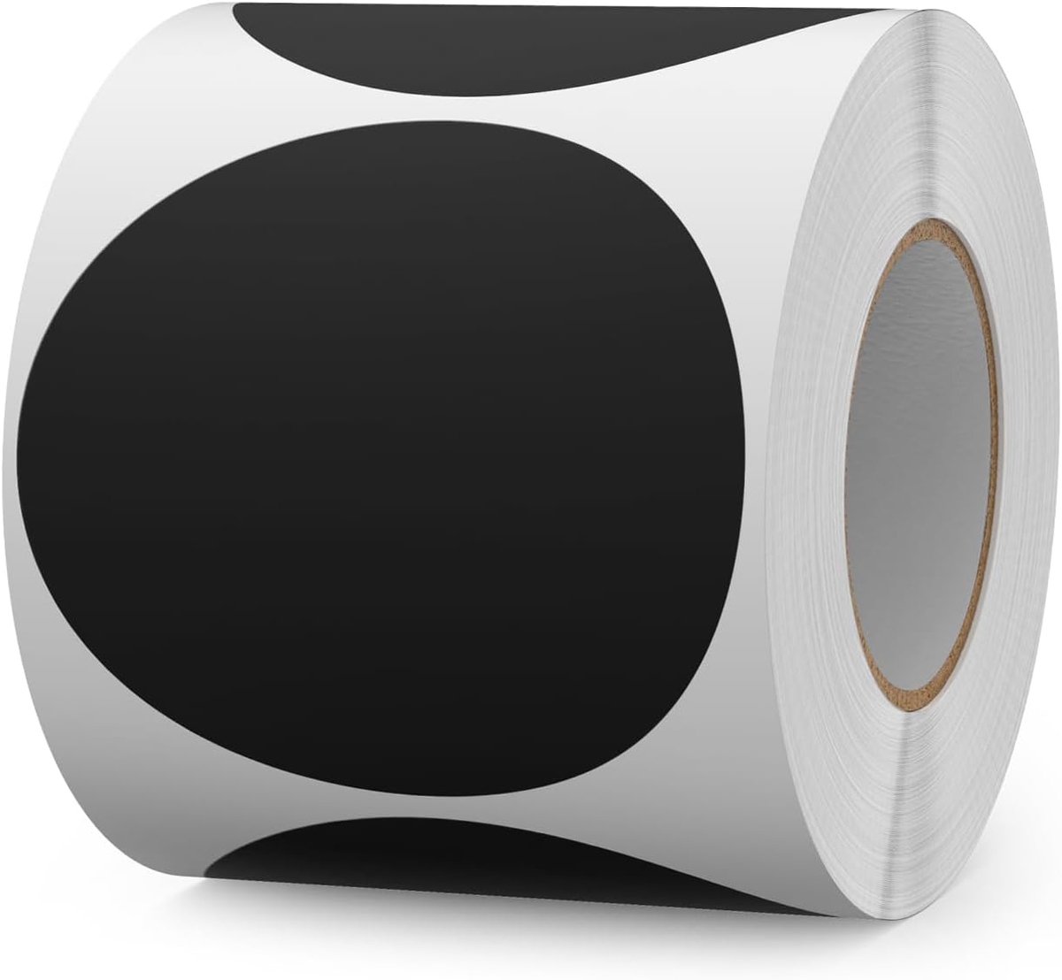 500 STKS Zwarte Ronde Etiketten 76Mm Kleur Codering Cirkel Stickers Vinyl Verwijderbare Waterdichte Naamlabels voor Verhuisdoos Vloer Magazijn