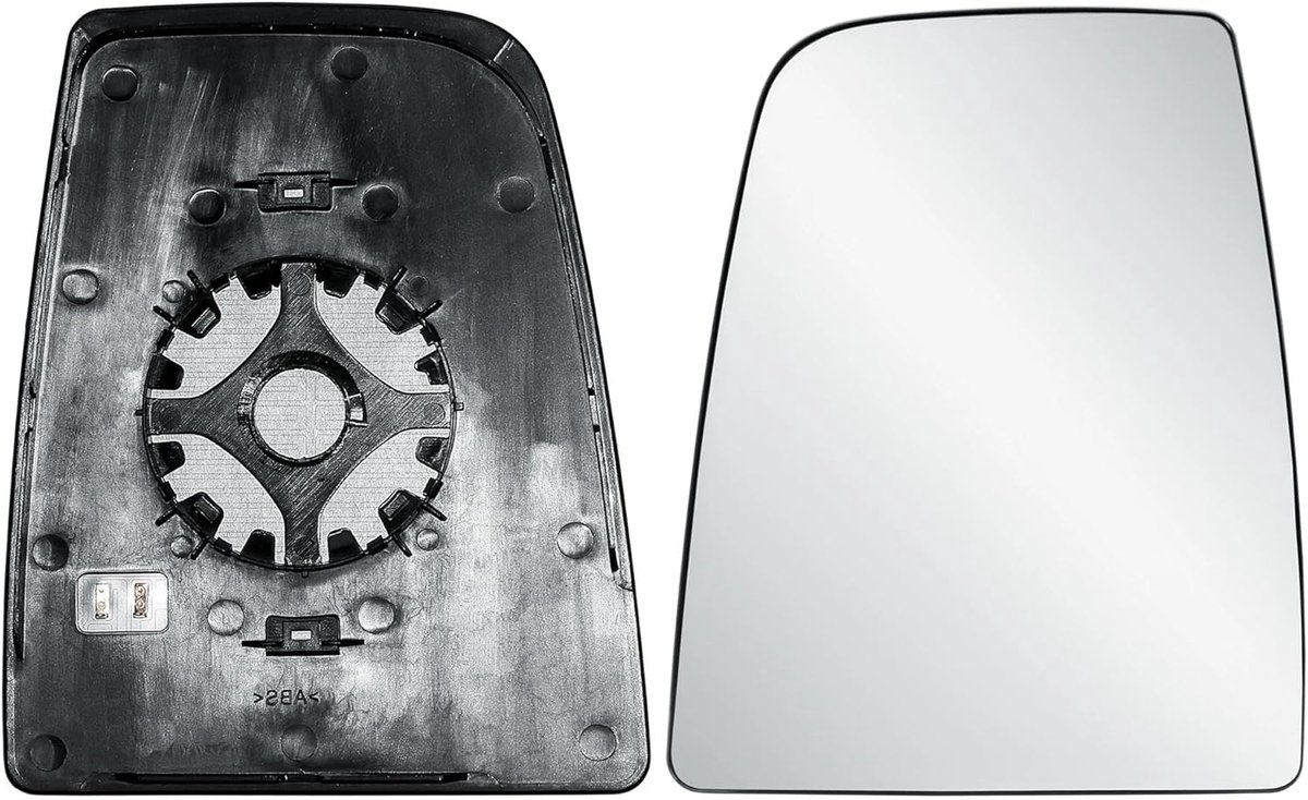 Links voor Ford Transit V363 2014-2026 | Bovenste groot glas, verwarmd, met achterplaat, bestuurderszijde