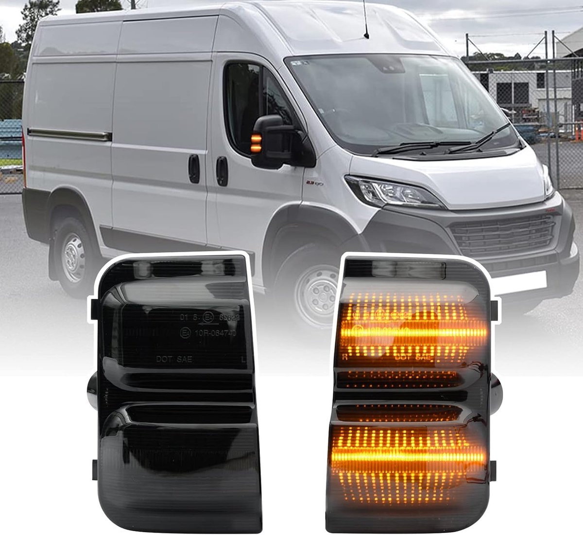 Led-richtingaanwijzer, compatibel met 2006-2025 F.iat Ducato Type 250, Peugeot Boxer C-itroen Jumper Relais Blinker