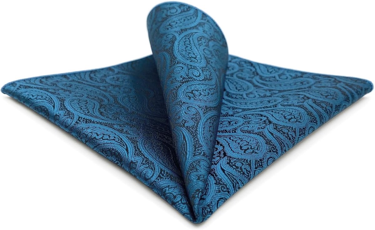 SHLAX&WING Heren Pocket Vierkante Geassorteerde Paisley voor Pak Jas Business XL
