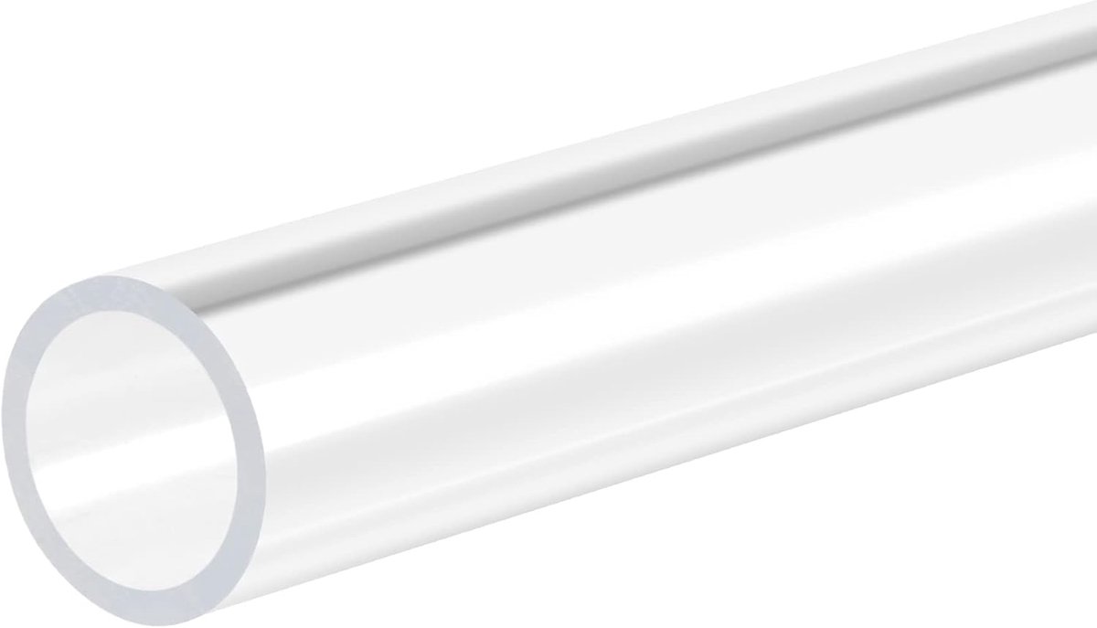 Sourcing map 2 stuks. Duidelijke stijve acrylbuis 13 mm ID x 15 mm OD x 305 mm ronde buis