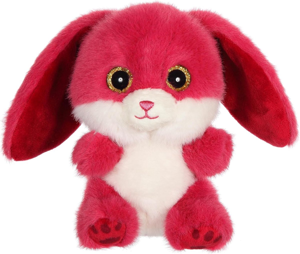 Dier - GIPSY TOYS - haas Cutydoos 13 cm - kleur framboos - RUBY