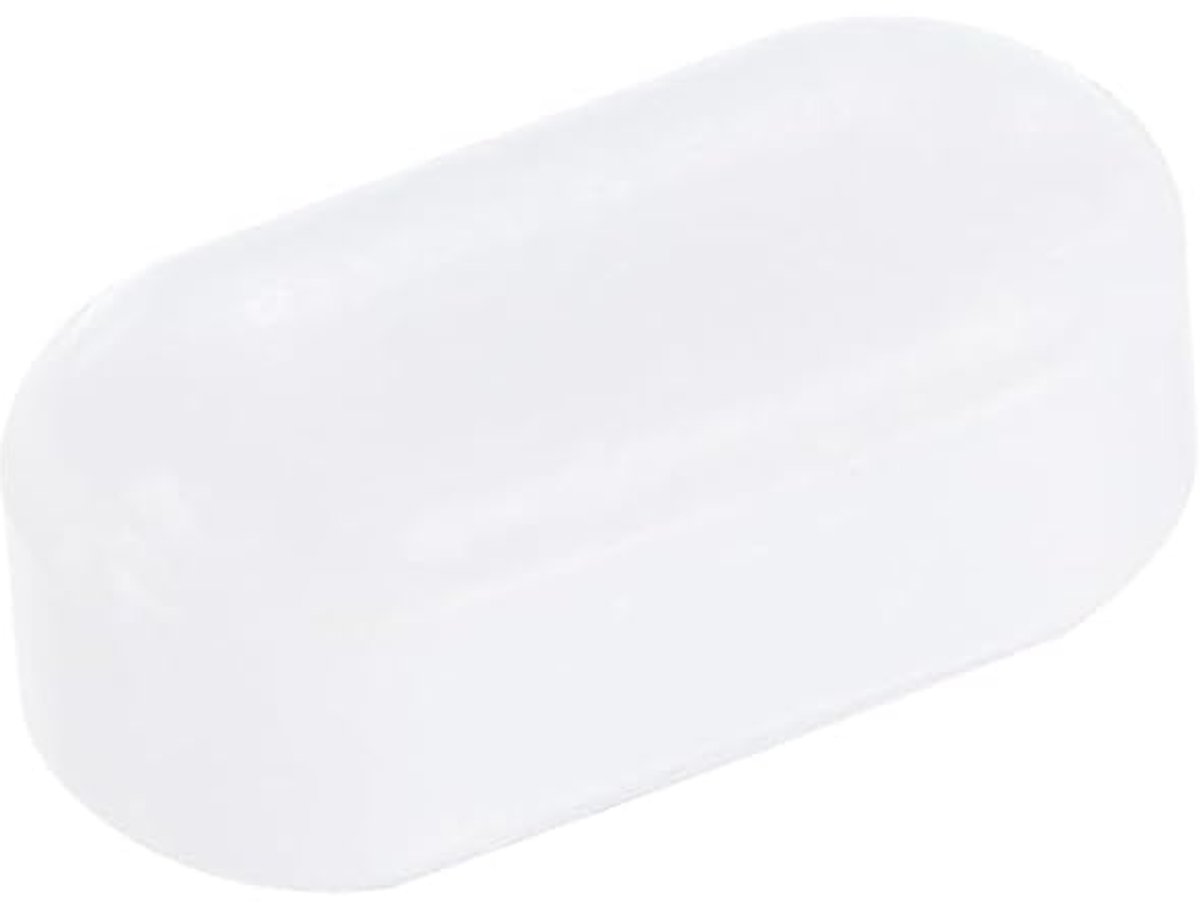 Magneetroerder roerstaaf roerstaaf 10 mm (0,39 inch) x 5 mm cilindrische vorm PTFE-coating witte magneet voor laboratorium 1 stuk