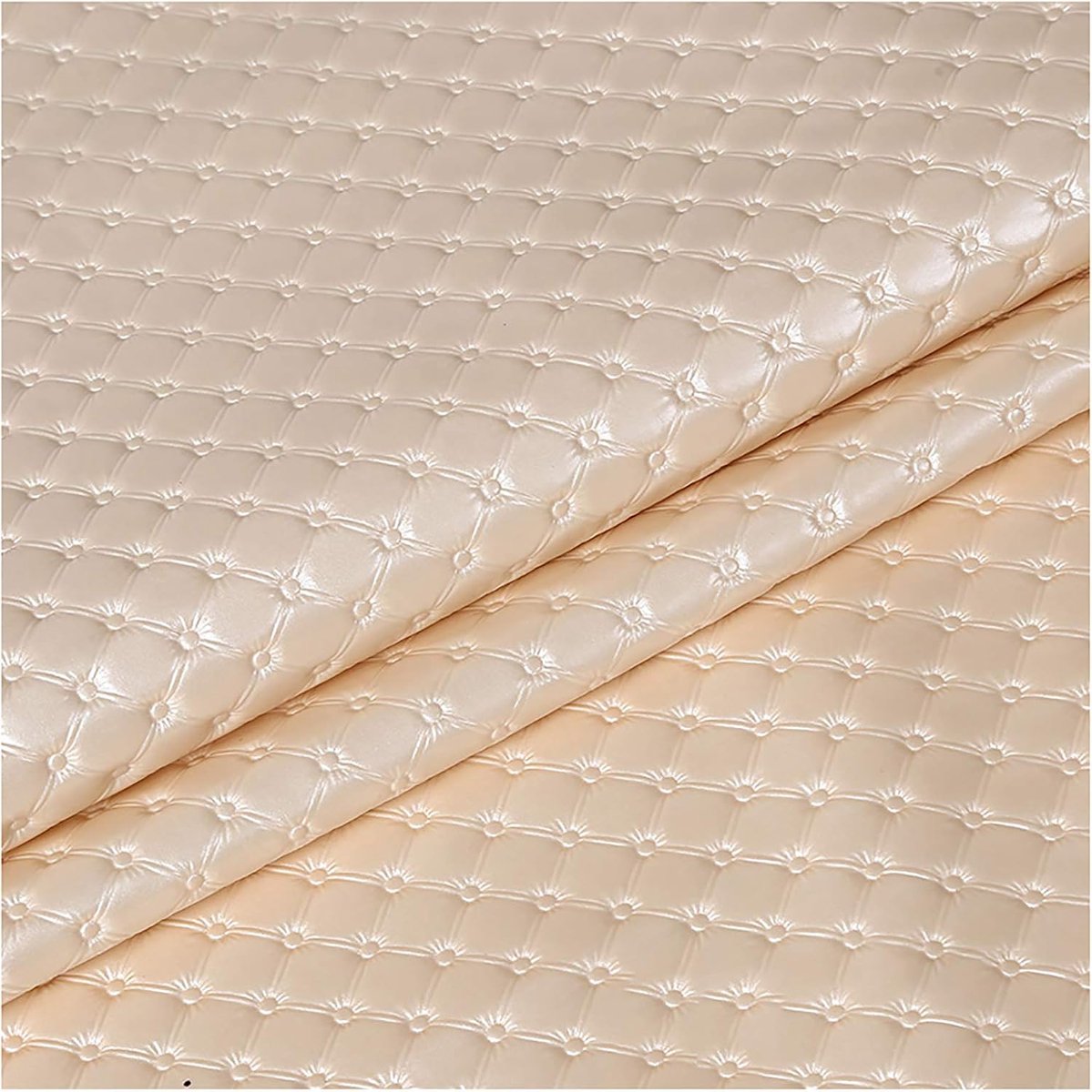 Stof meubelstof metergoed bekledingsstof lederlook - voor alle meubelwerkzaamheden, auto's, boten, decoratie-lichtoranje 8# 1.38x10m