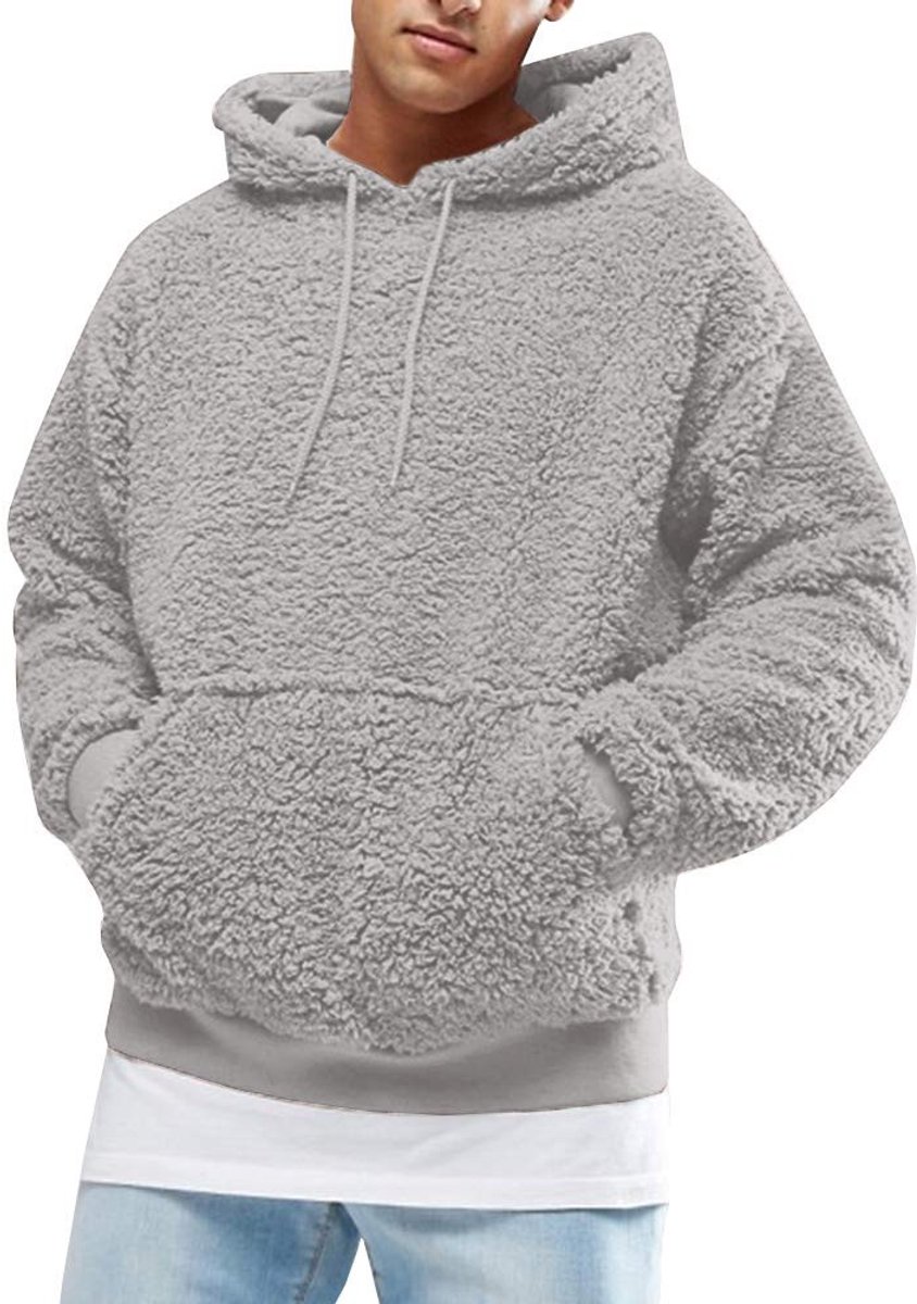 SolidKeus - Heren Hoodie van Fluffy Sherpa voor de Winter