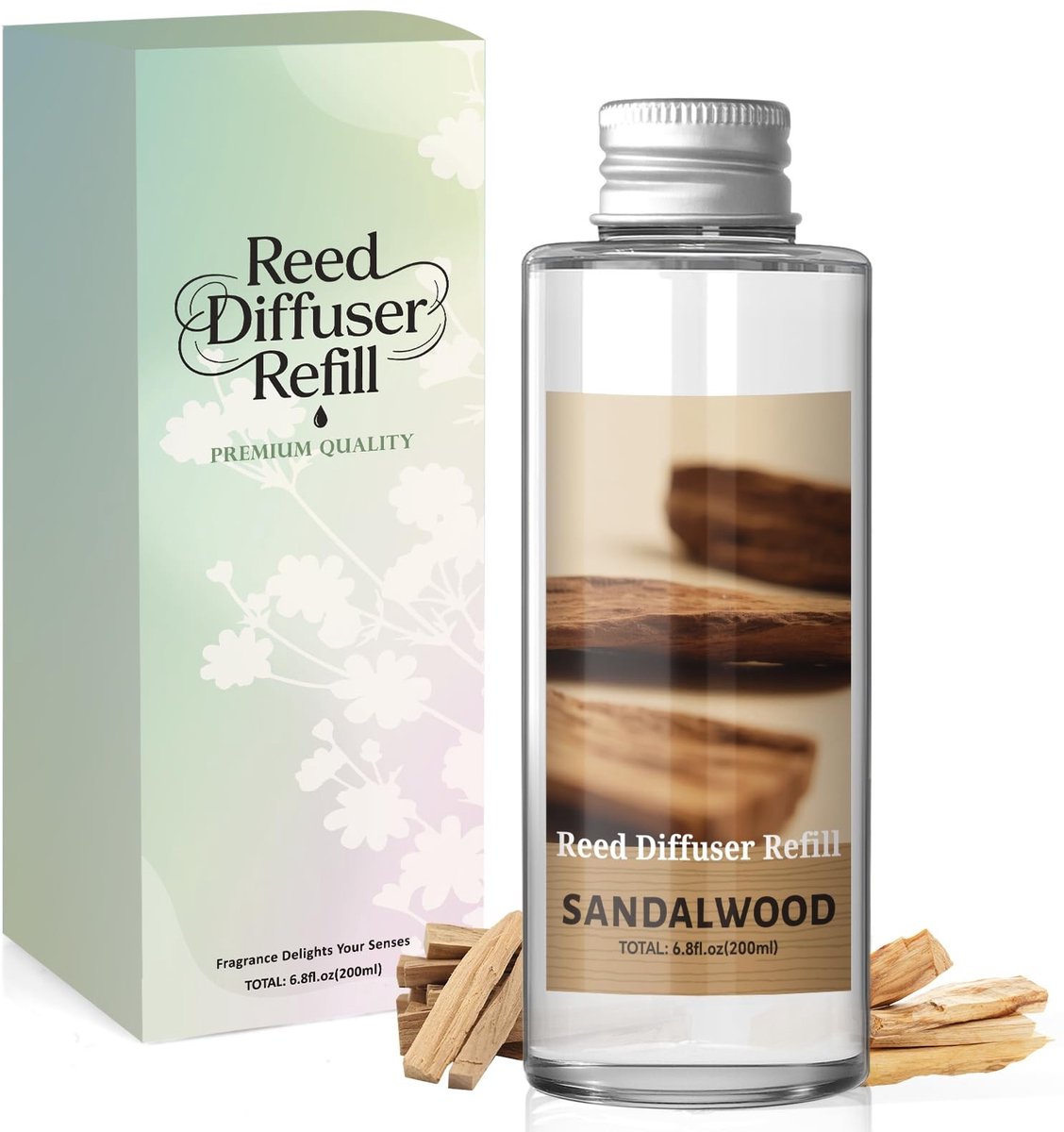 SolidKeus - Navulpakket voor Aroma Diffuser Sandelhout 200ml