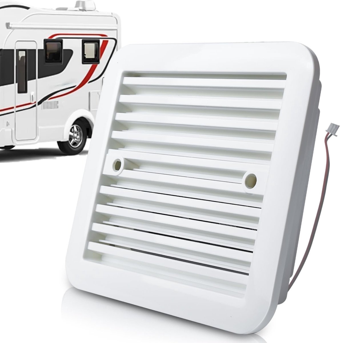 SolidKeus - Ventilator voor Caravan met Anti-Muggen Net en Waterdichte Sluiting