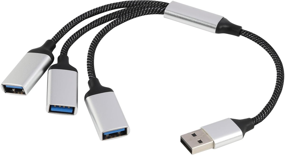 SolidKeus - USB Splitter Kabel 1 naar 3