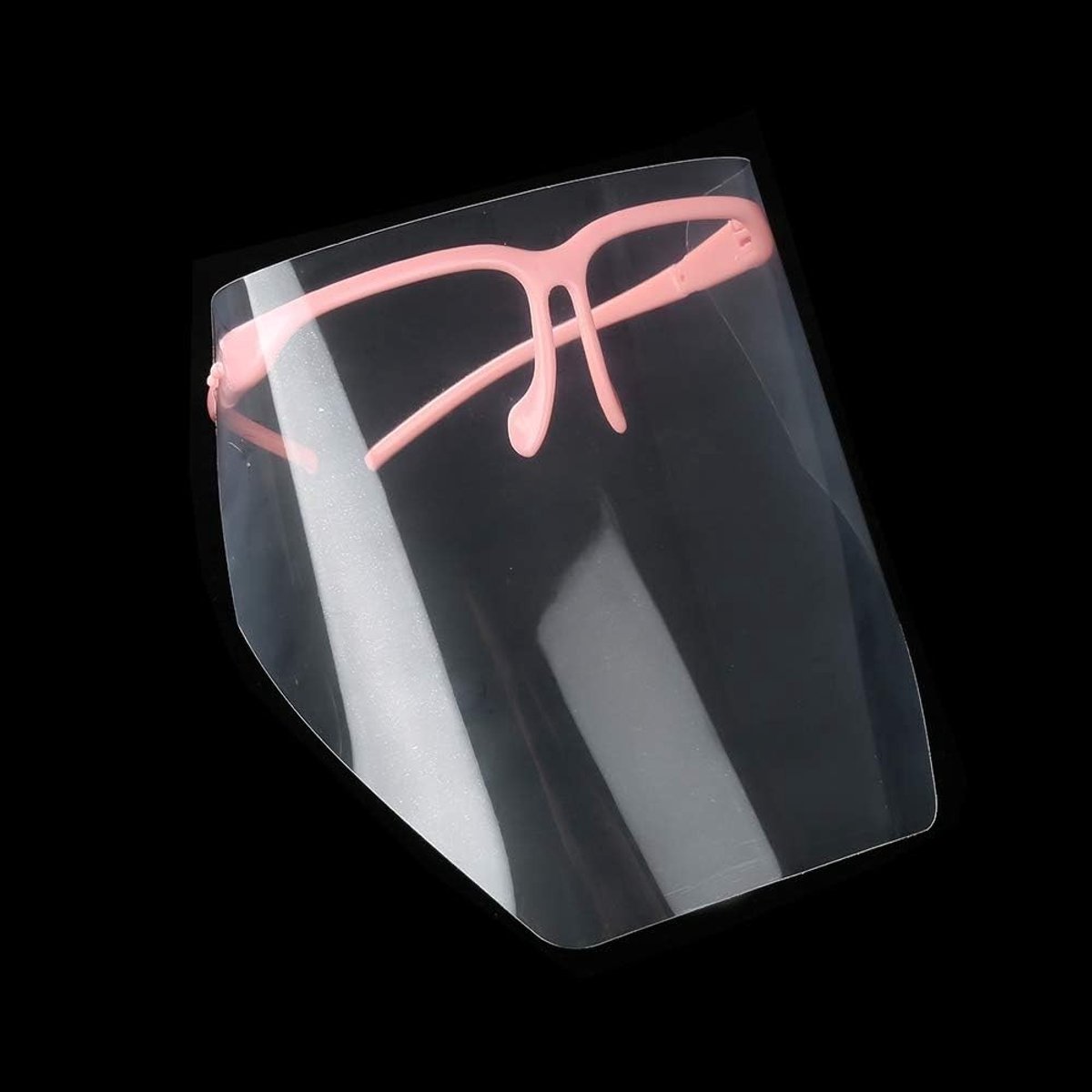 Beschermend Mondmasker met Anti-Fog Visor, 10 Stuks voor Thuis, Winkel en Professioneel Gebruik (Roze)